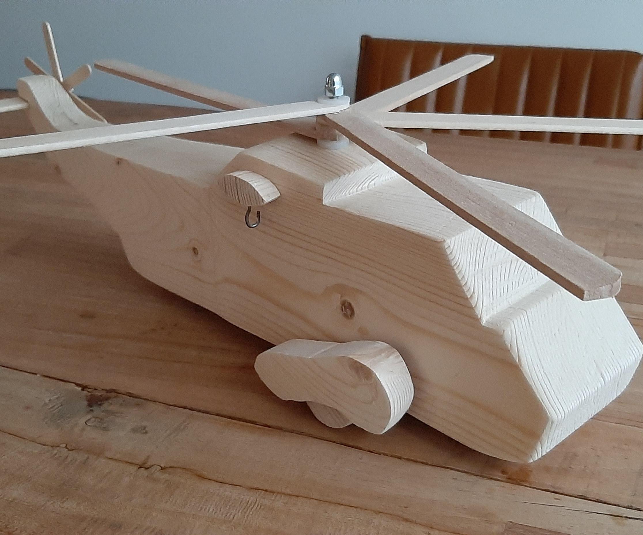 Wooden Helicopter
