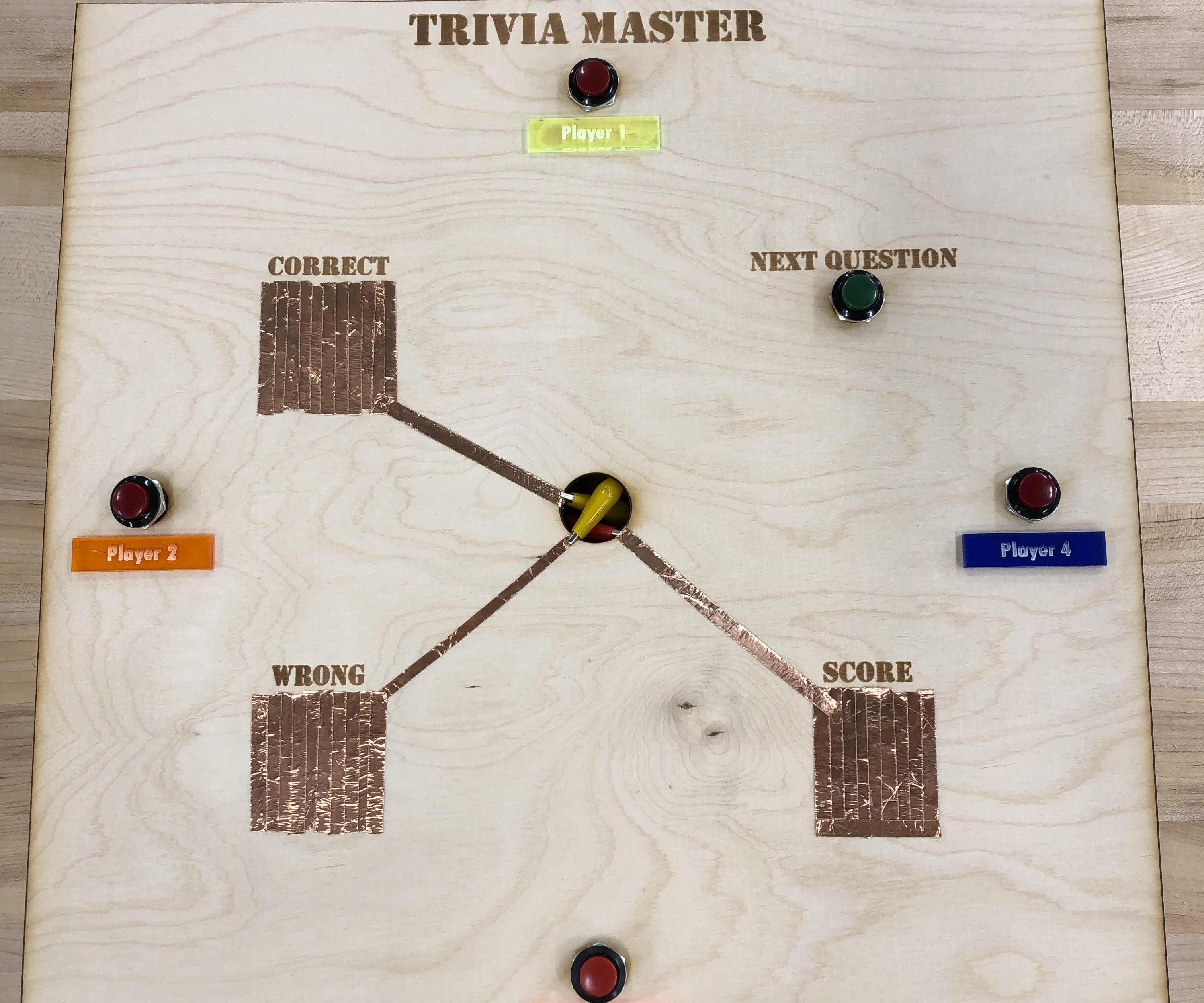 4 Player Interactive Trivia Board Game