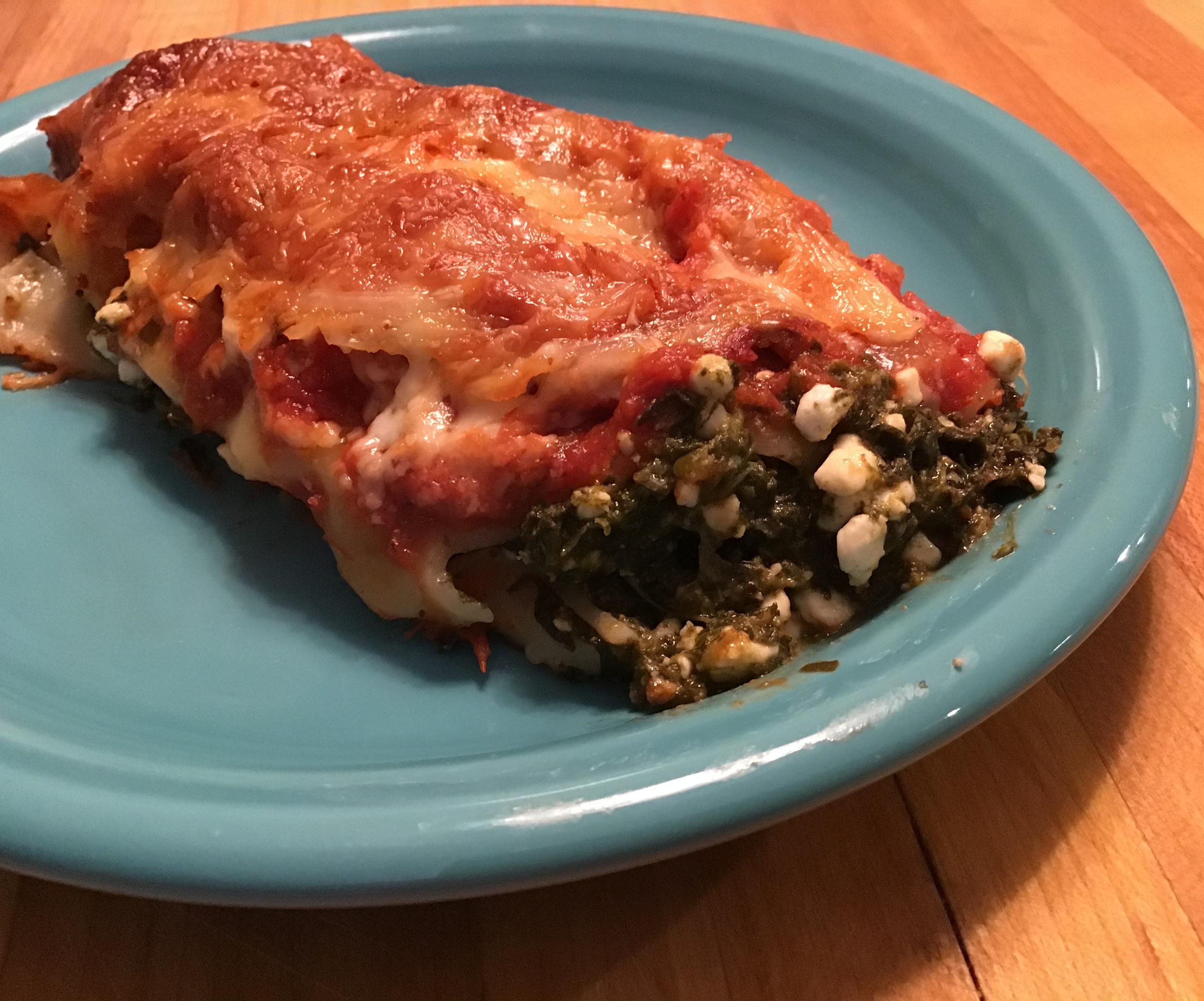 Spinach Cottage Cheese Pasta