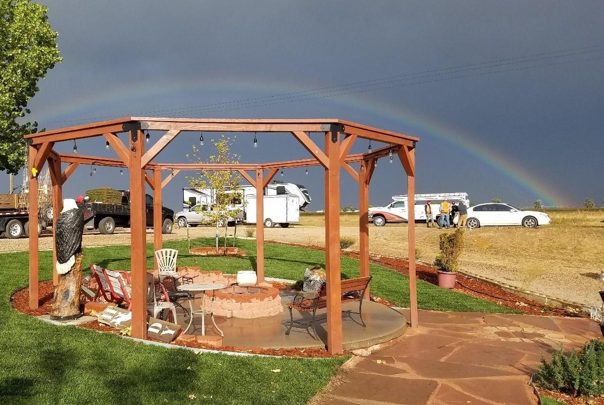 Pergola With Firepit