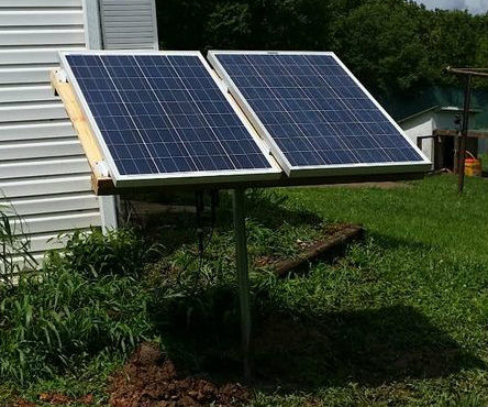 Solar Power System With Up-cycled Components.  