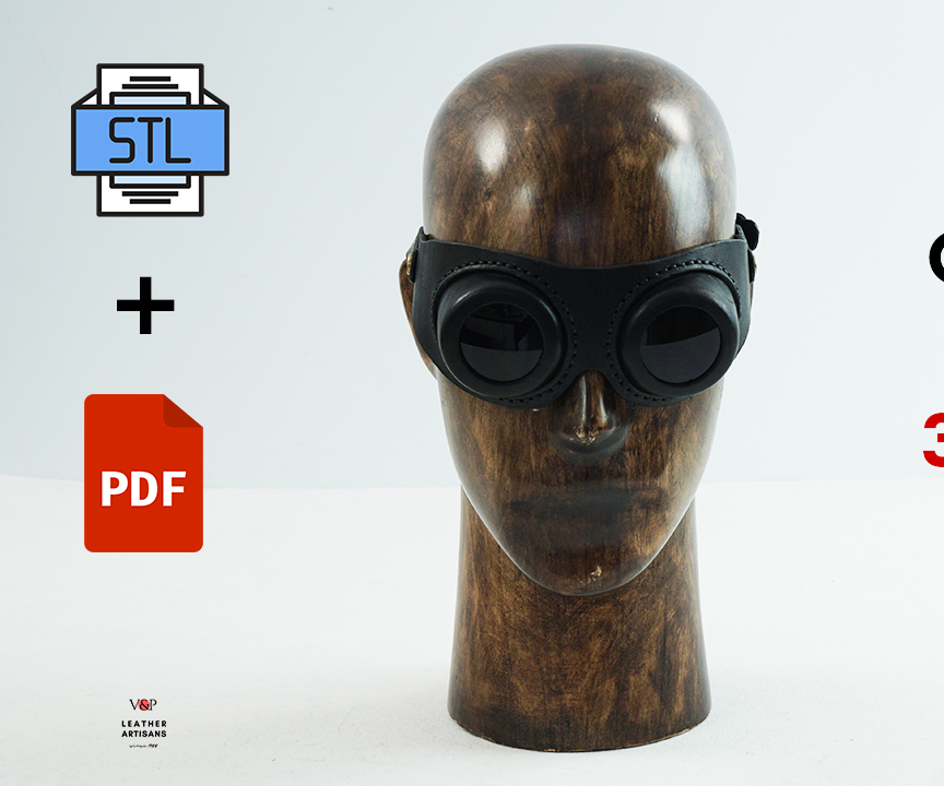 How to Make Leather Goggles With 3D Printed Molds