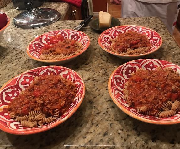 Easy Rotini Bolognese with a Twist for 4 People 