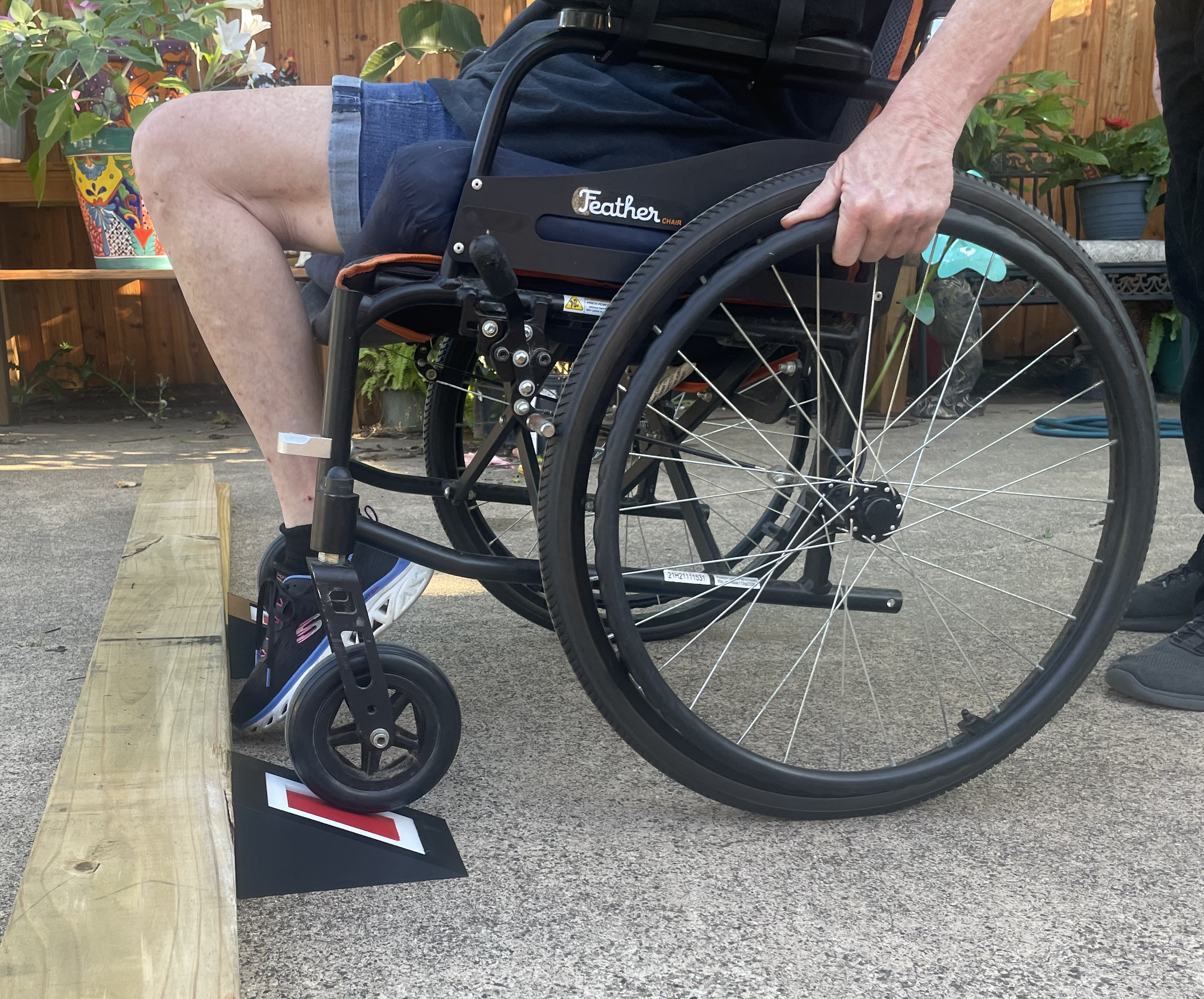 This a Fully 3d Printed Portable/height Adjustable Wheel Chair Ramp.