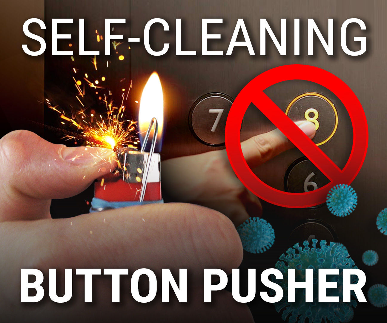 Self-Cleaning Button Pusher Lighter Mod