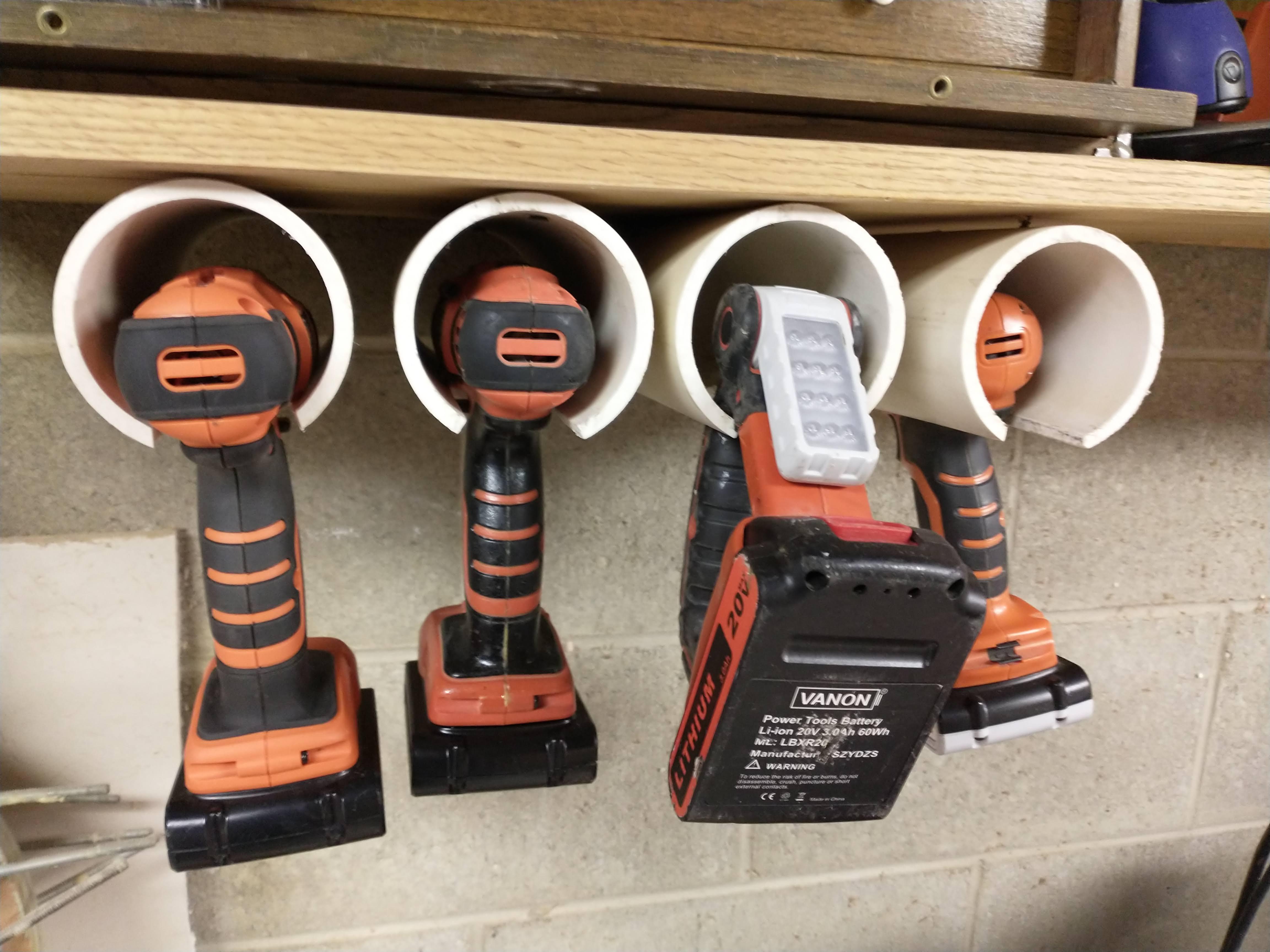 Organizer for Battery Powered Tools