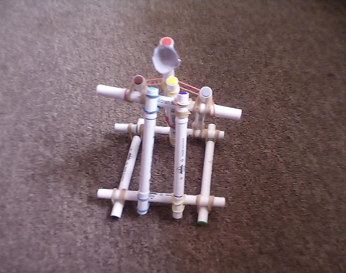 How to Make a Mini Catapult Out of Old Markers