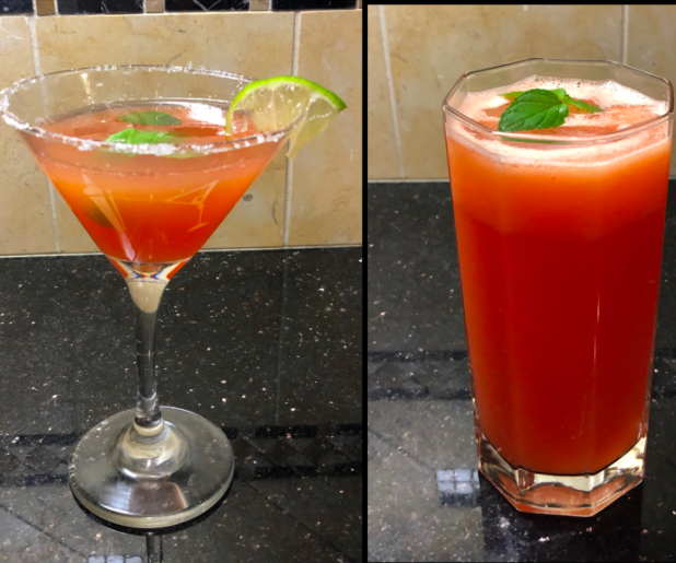 Spicy Watermelon Lemonade and Cocktail