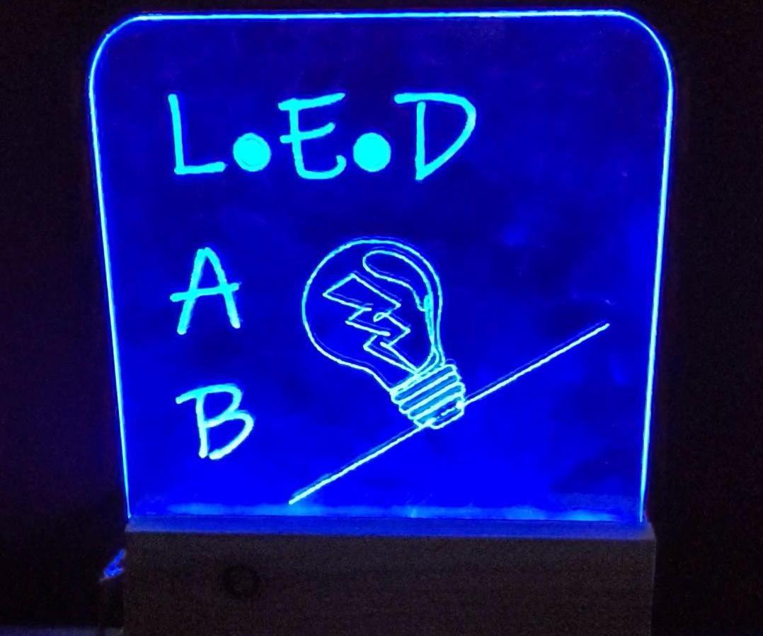 Light-Up LED Lab Sign