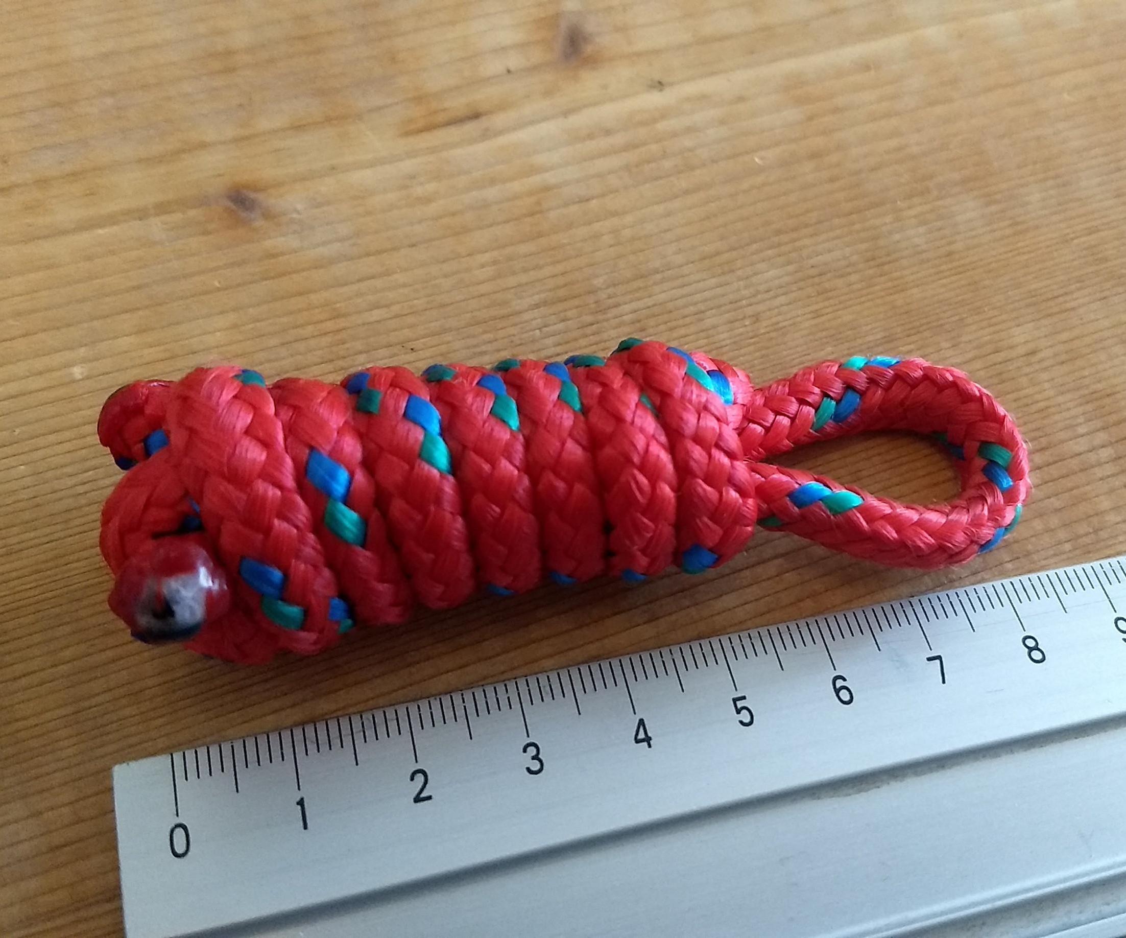 Store a Length of Rope on Your Keychain