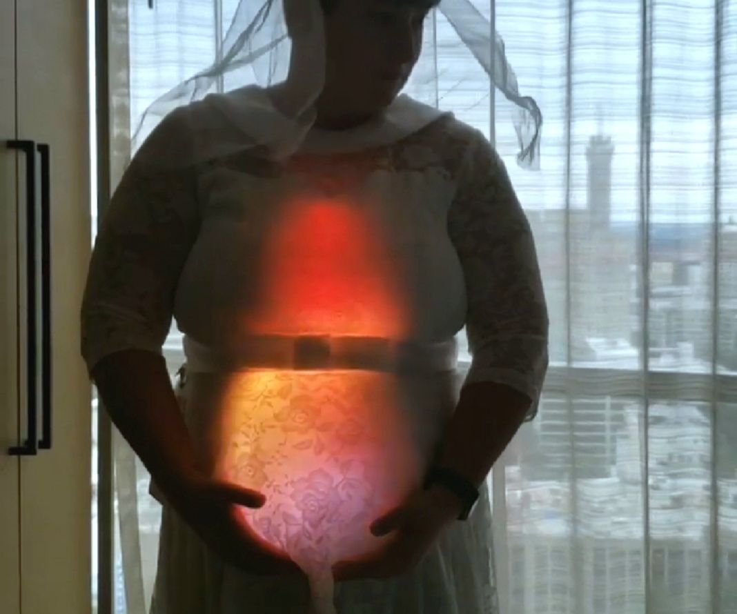 Flame Effect Costume/Girl on Fire Dress