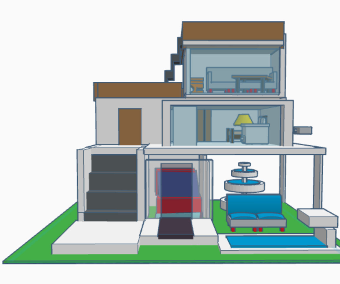 My White Stepped House 