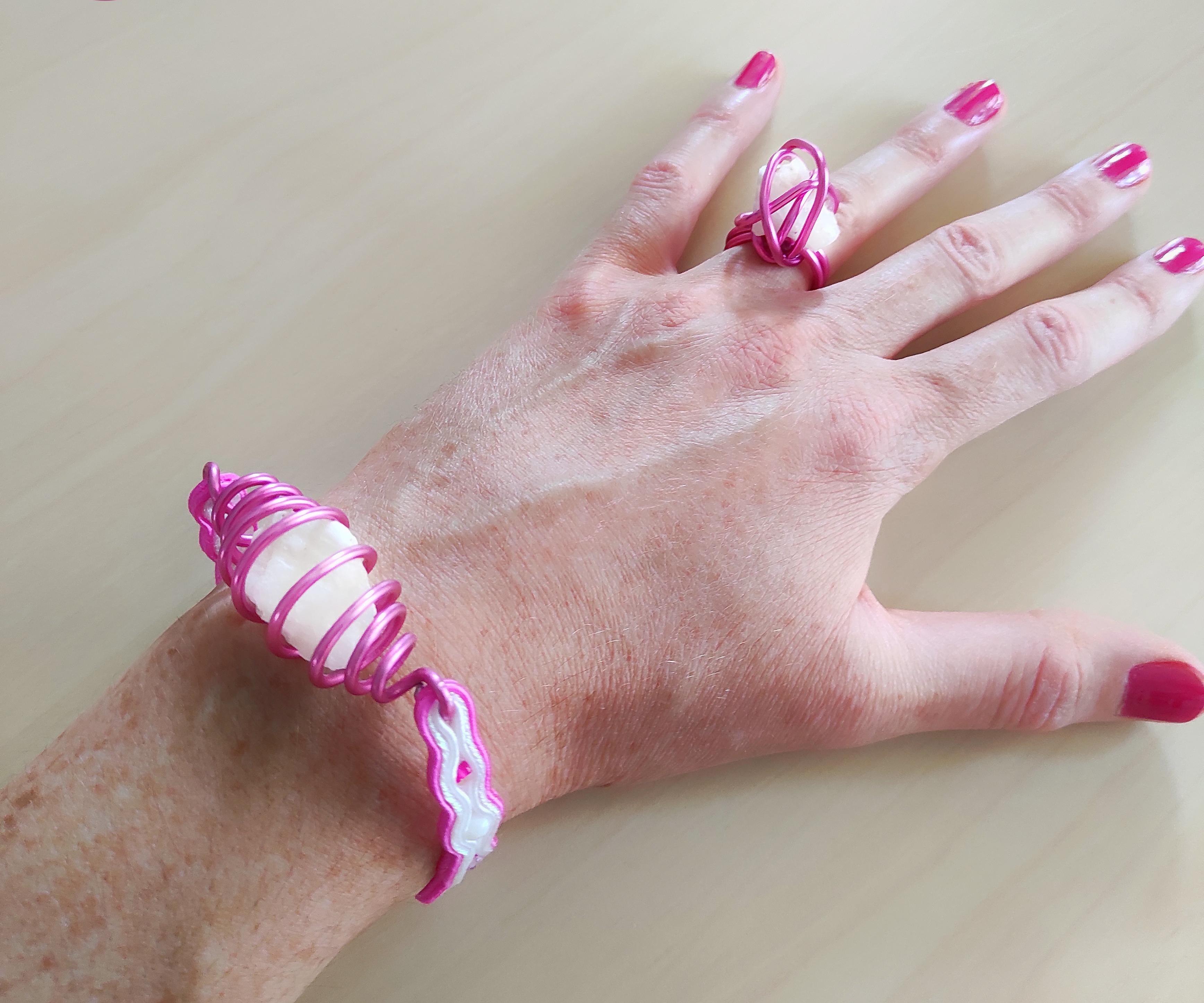 Marble Stone Jewelry Set