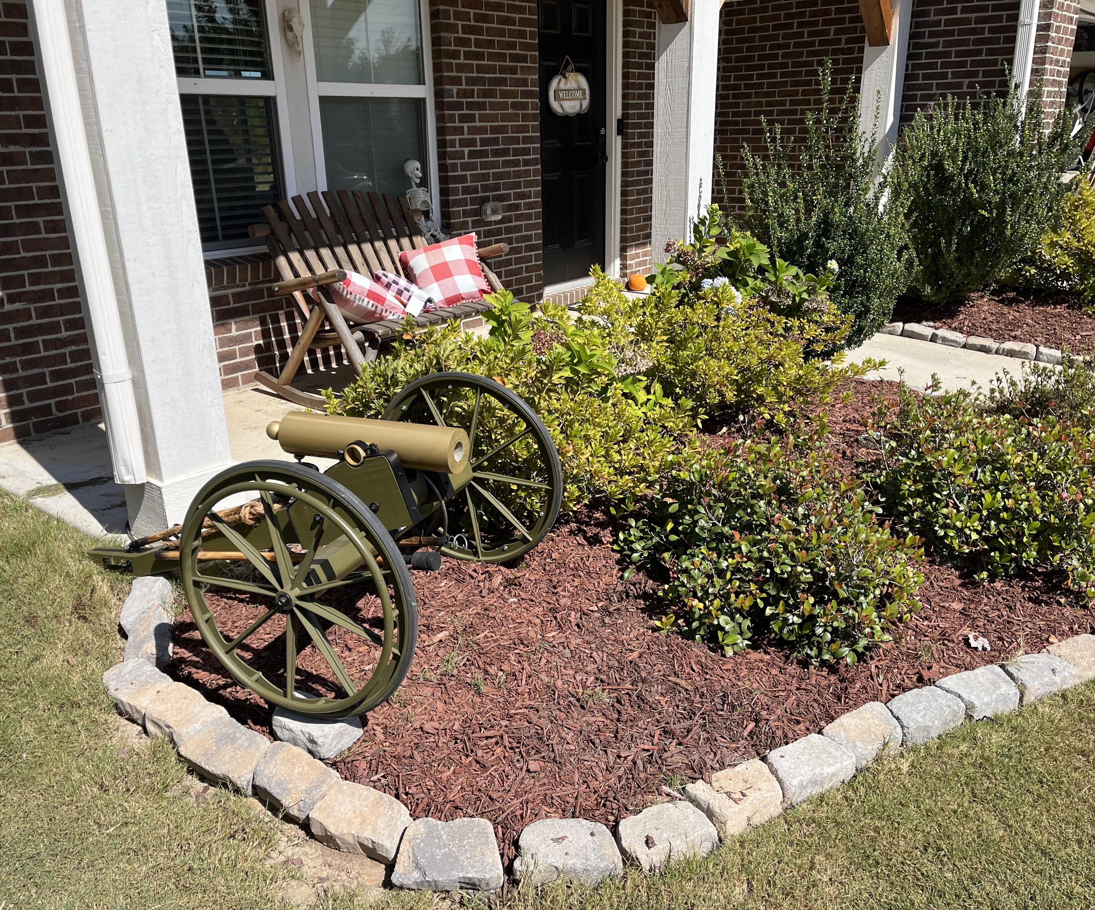 Yard Art Signal Cannon