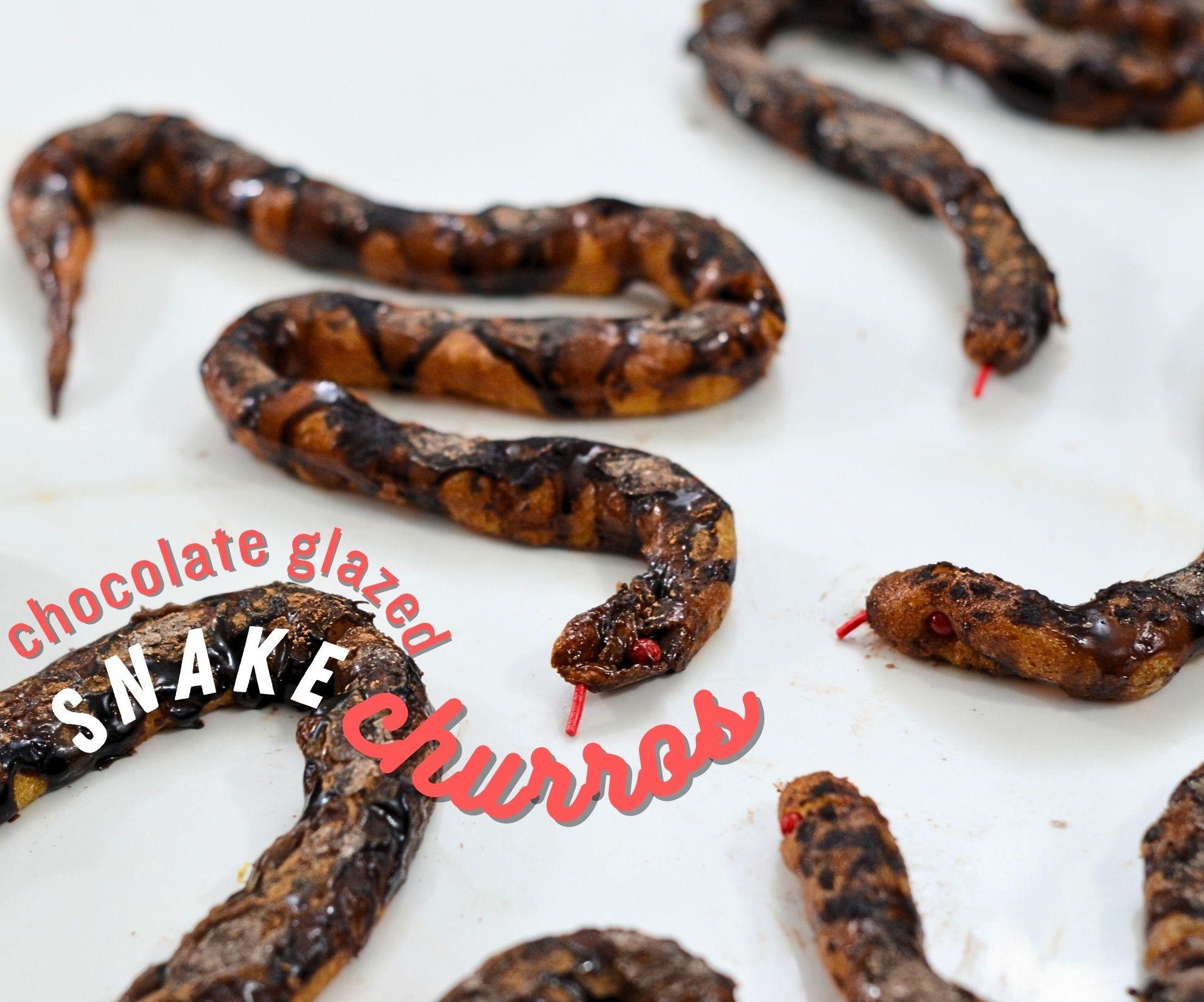 Chocolate Glazed SNAKE CHURROS