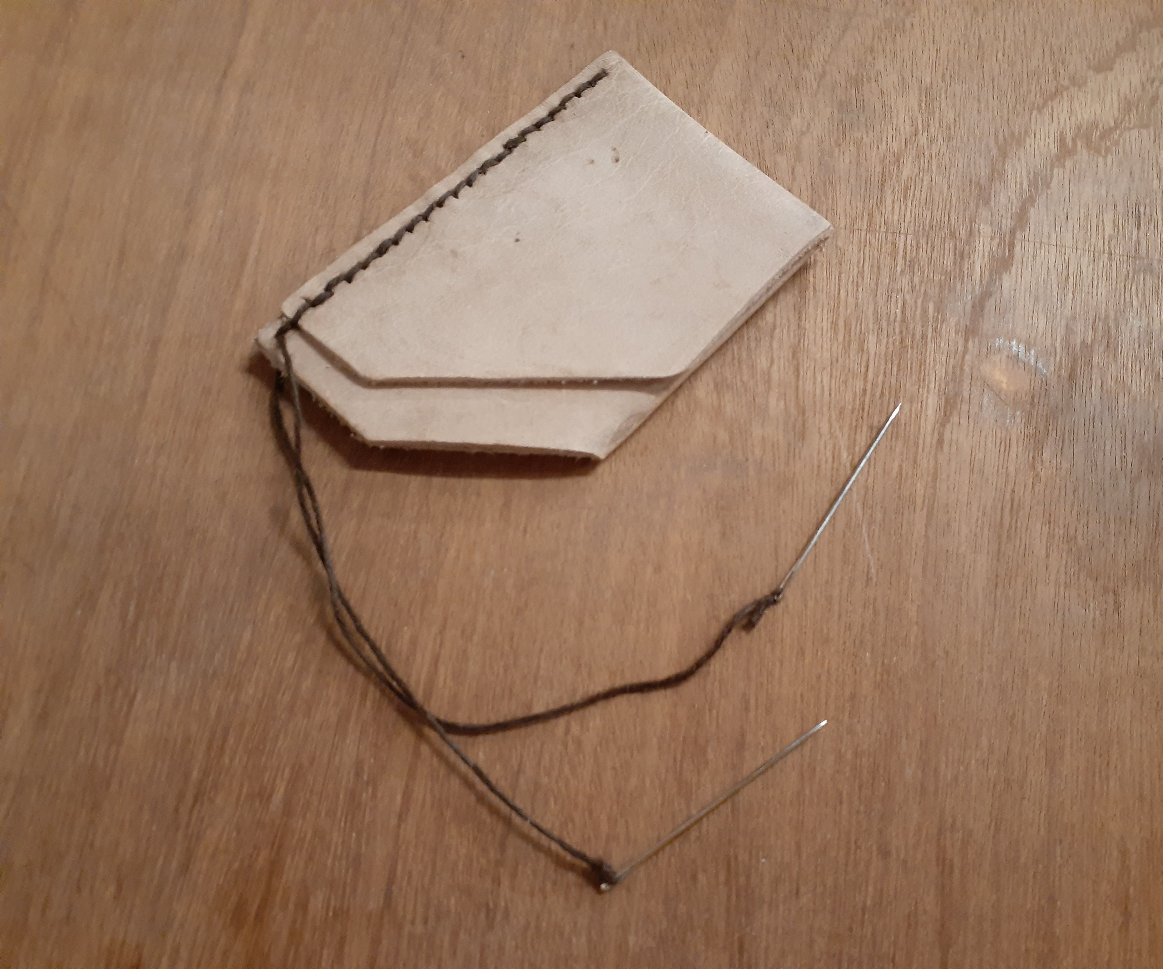 Leather Card Holder With Minimal Design