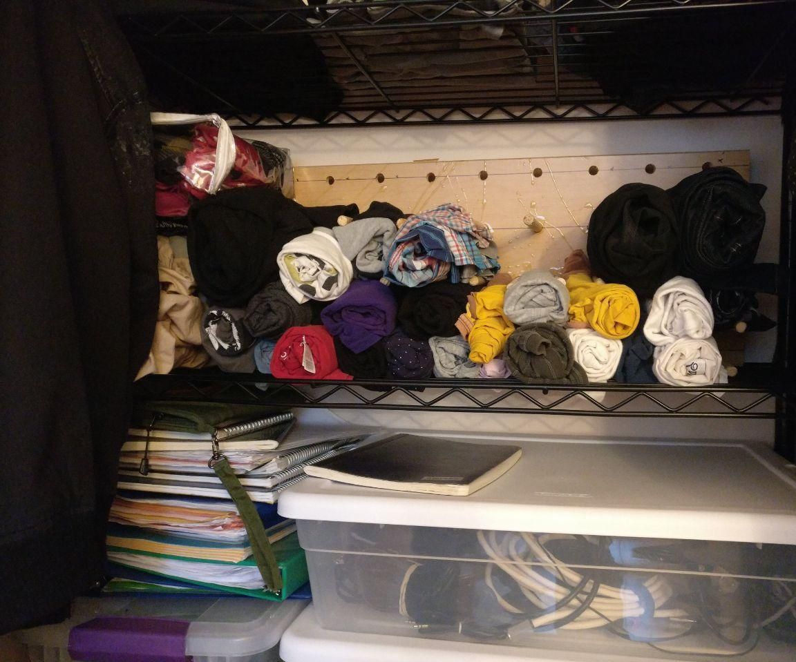 Cinnamon Roll Clothing Organizer