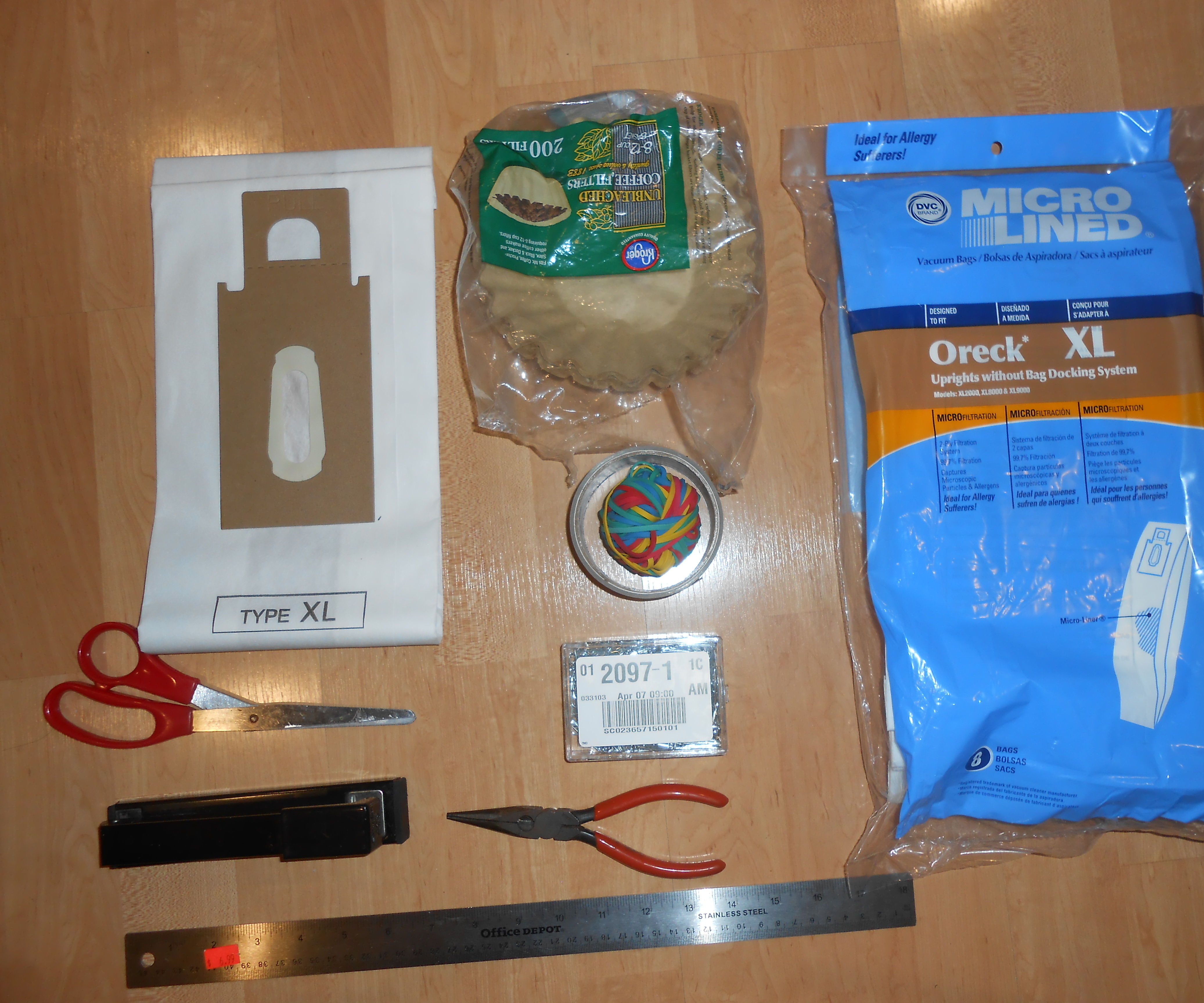 Face Masks From Upright Vacuum Cleaner Bag