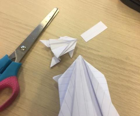 Jumping Frog Origami