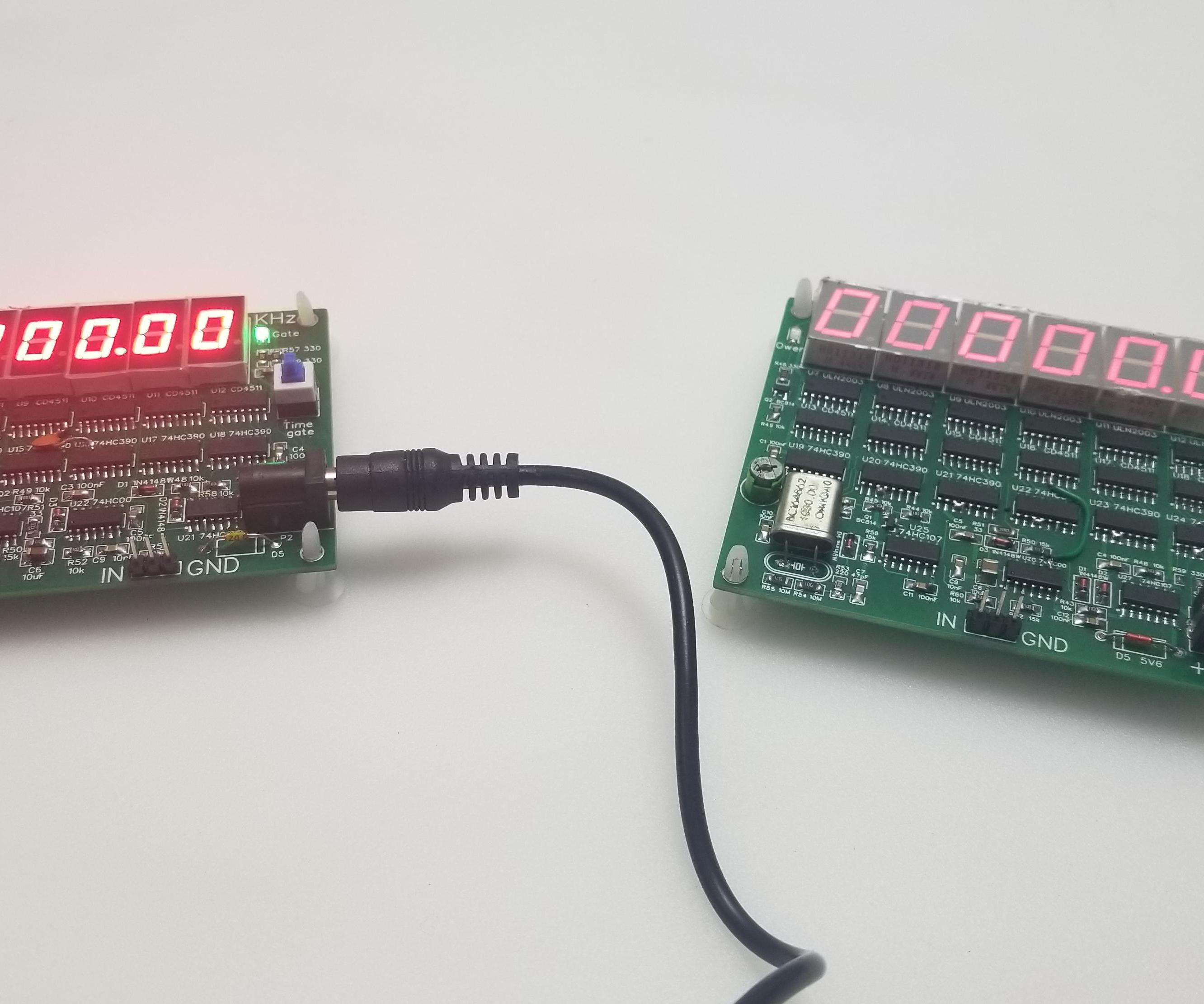 Frequency Meter With HCMOS SMD Components