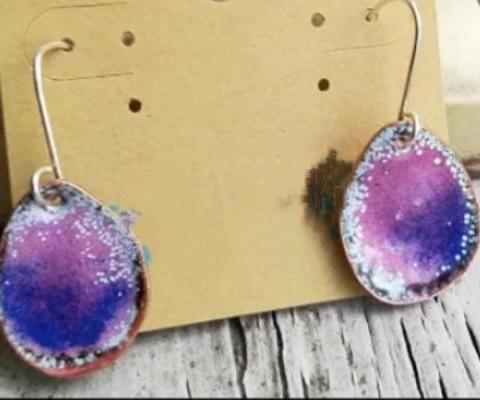 Indigo Teardrop Earings