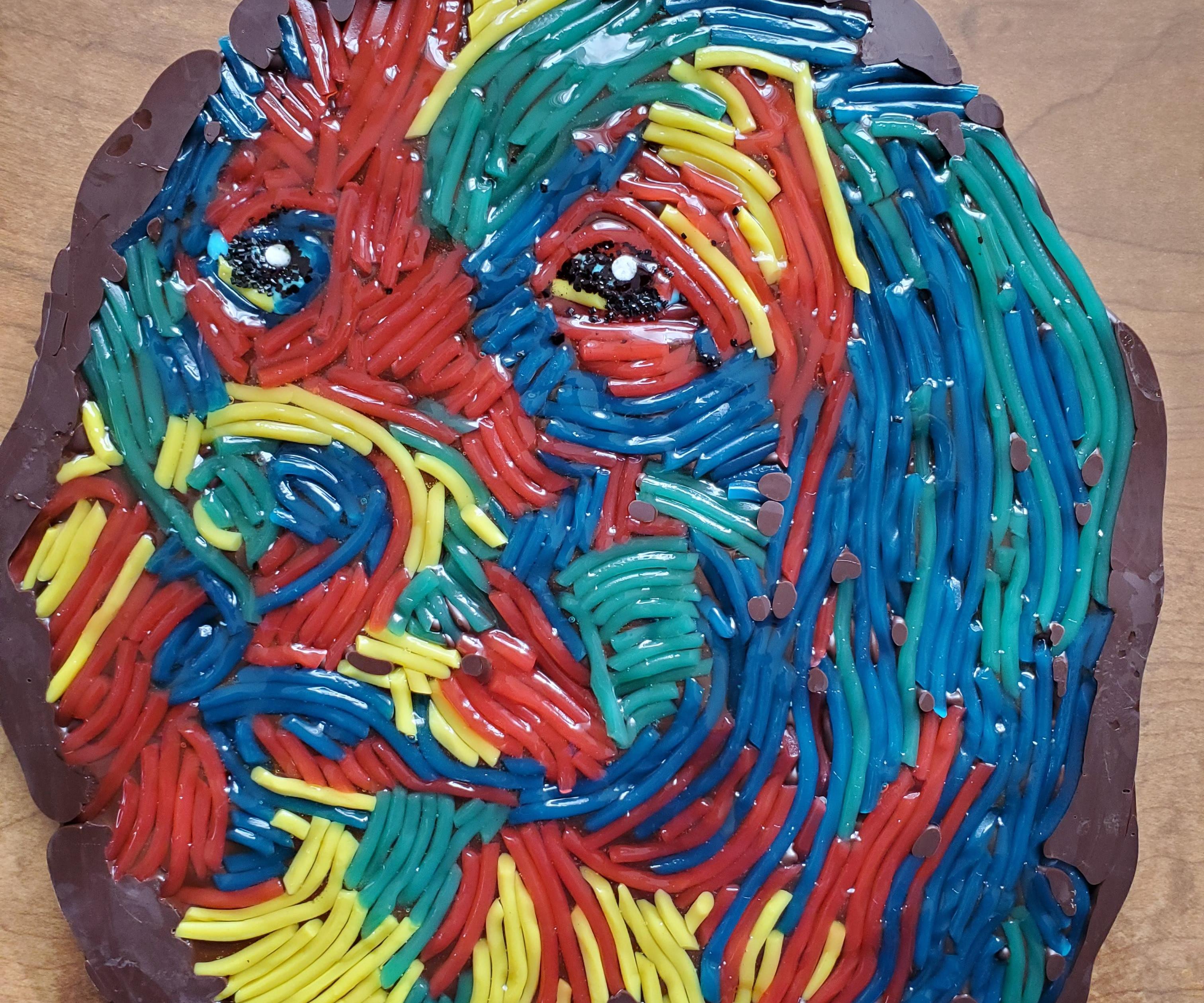 Rainbow Lace Candy Puppy Design