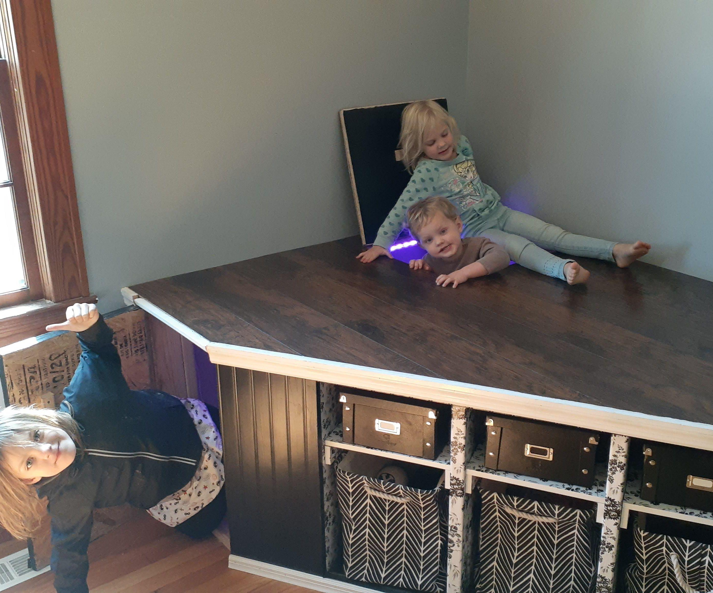 Children's Play Stage (with Secret Trapdoor and Play-area!)