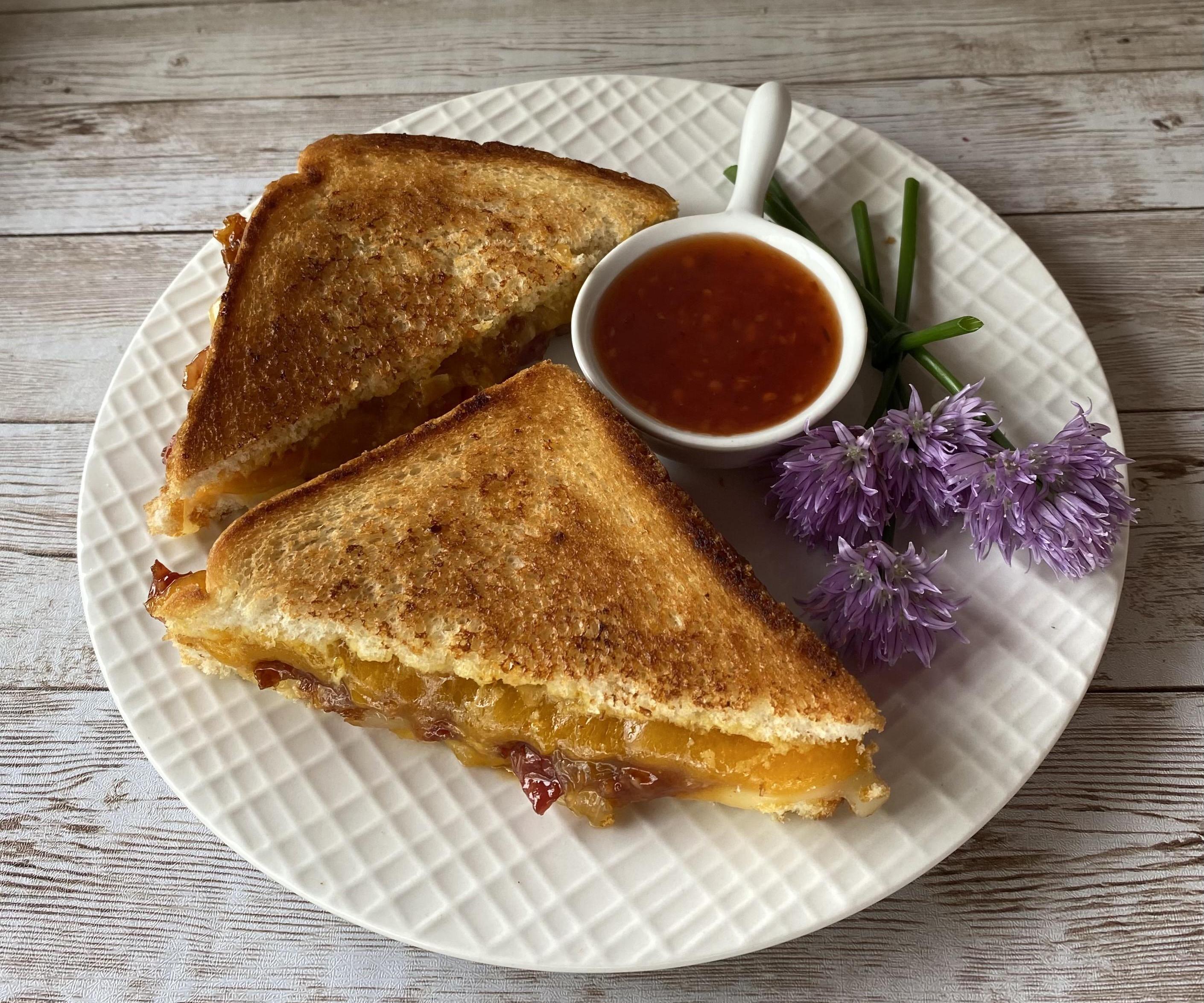 Sweet Thai Bacon Jam Grilled Cheese