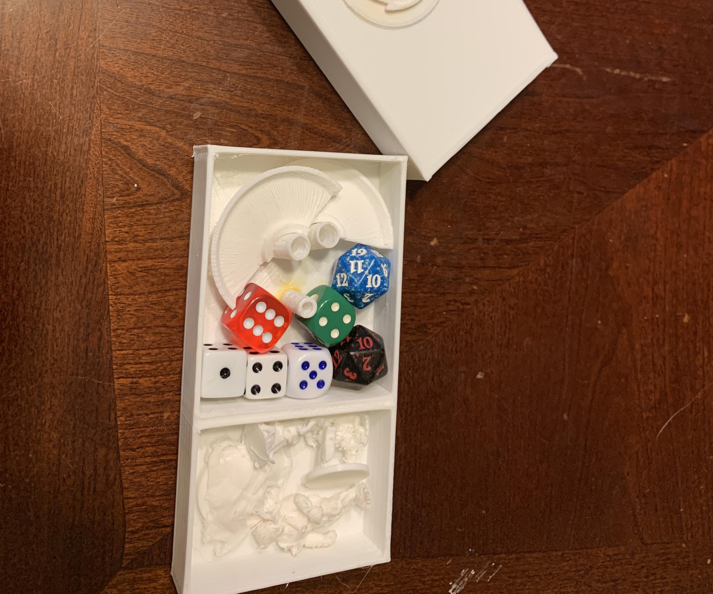 Dice Tower and RPG Minis Storage Container