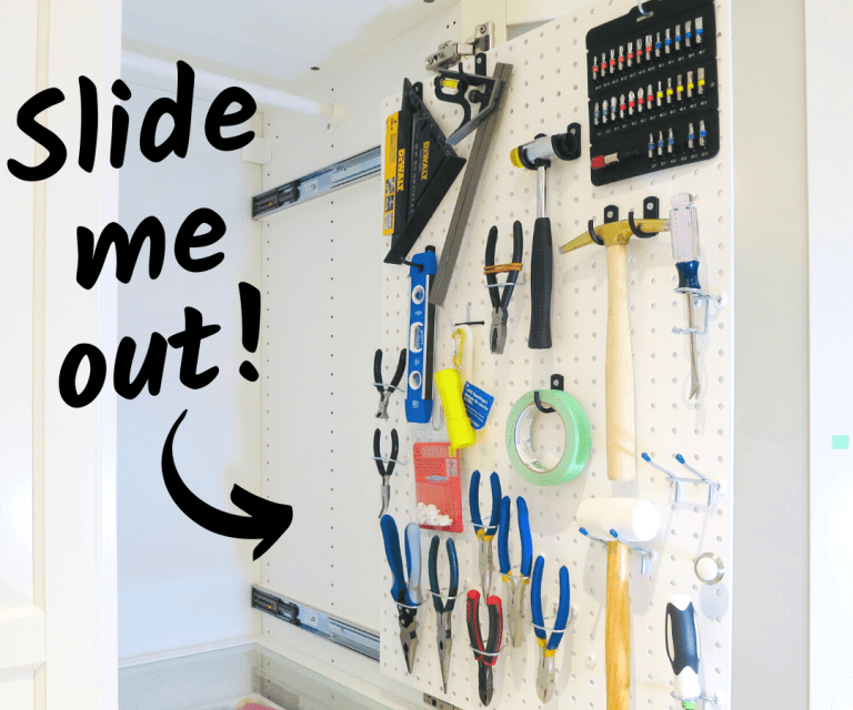 How to Make a Hidden Pegboard That Slides!