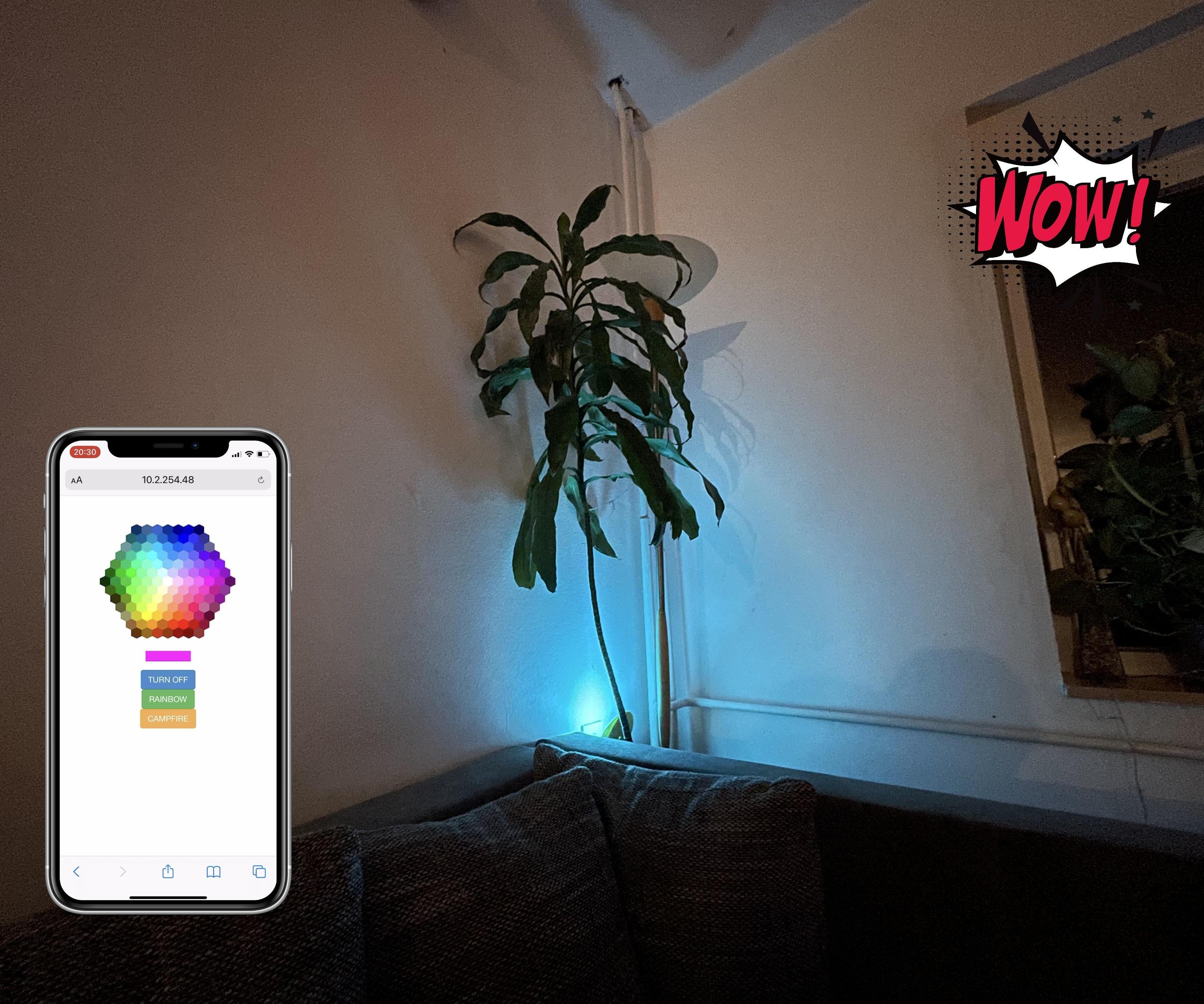 Wi-Fi Controlled RGB Mood Lamp - a Philips HUE Alternative