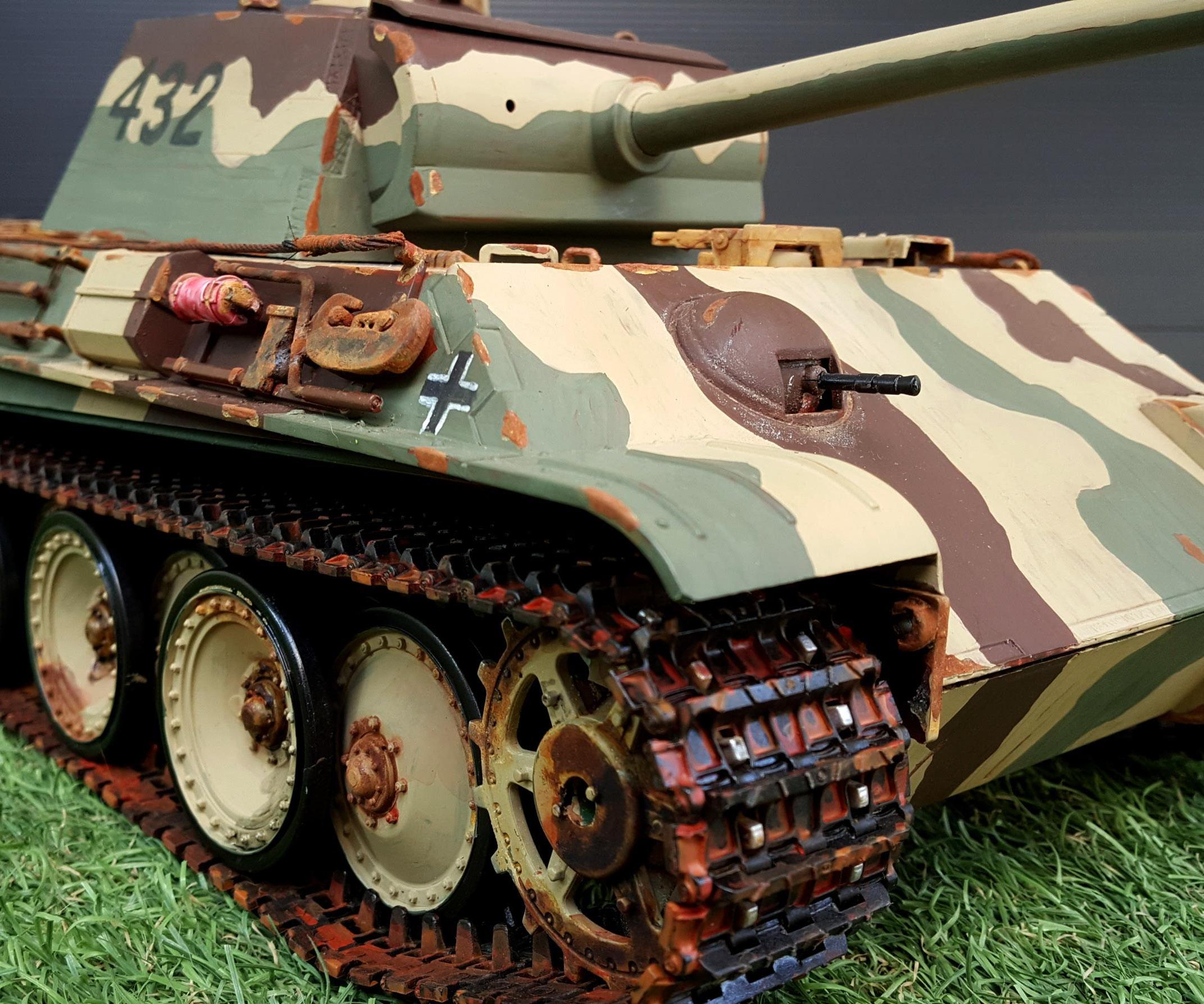 Paint/ Weathering Panther G Rc Tank