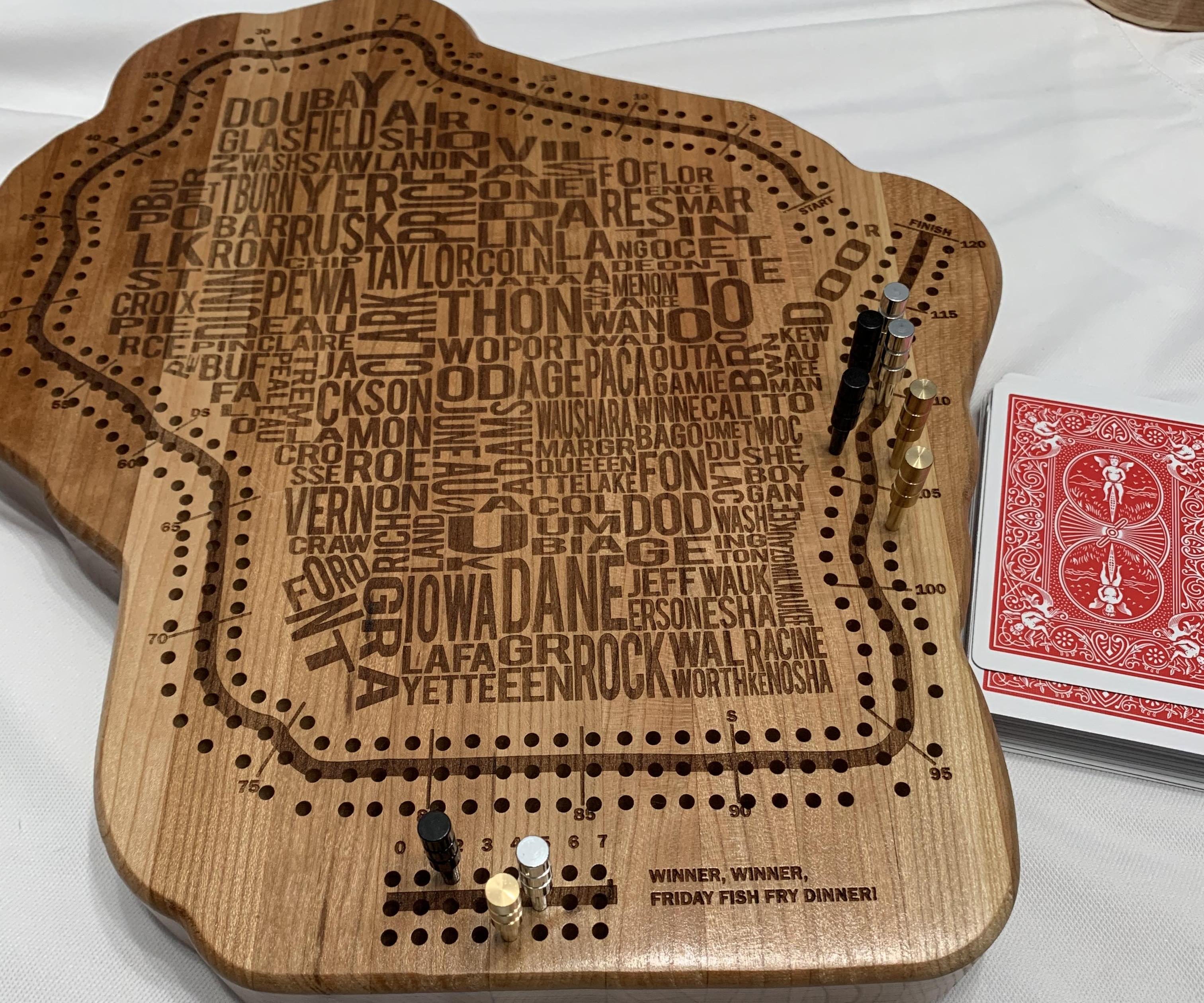 Make Your State or Country Cribbage Board