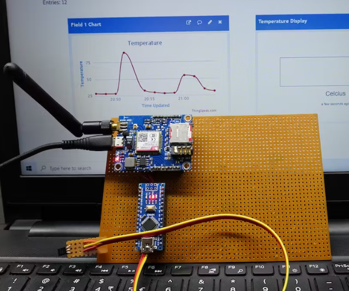Arduino to ThingSpeak Via GPRS(SIM800): No Wi-Fi
