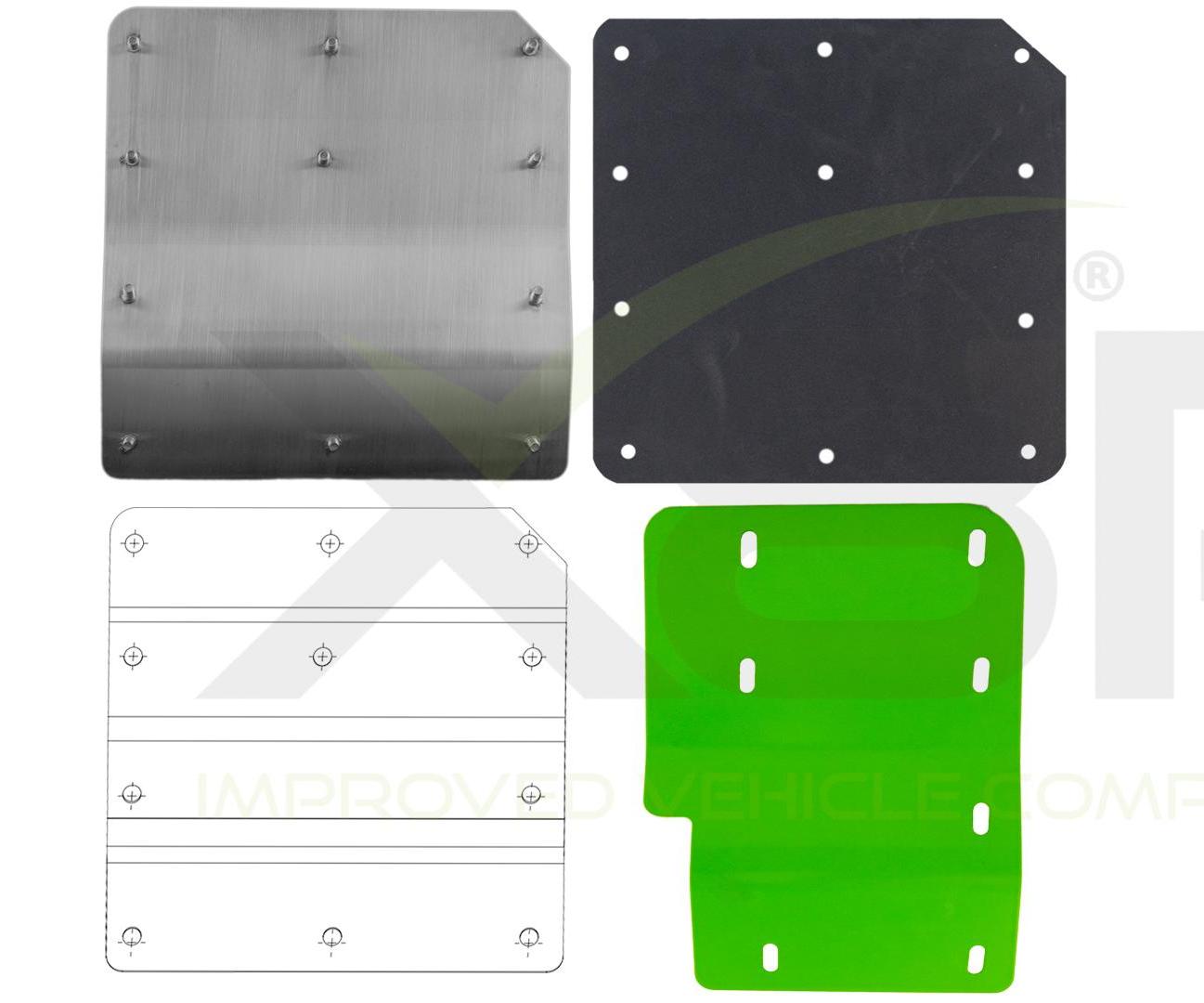 Ford Transit MK8 2014- Left Passenger Side N/S Sliding Load Door External Security Theft Shield Guard Latch Repair Plate Install Instruction Guide