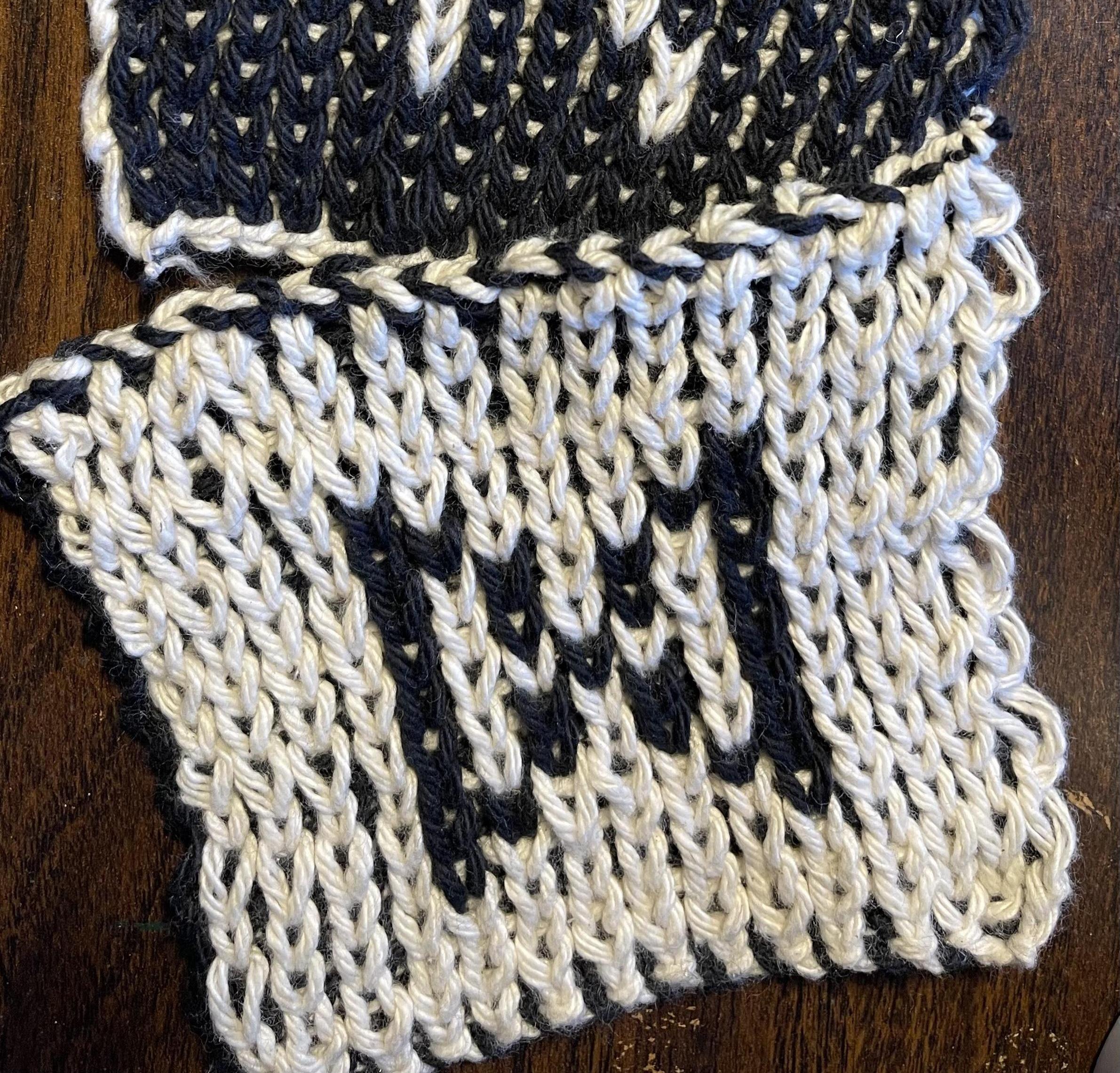 How to Double Knit: Dual Sided Runestone Coasters