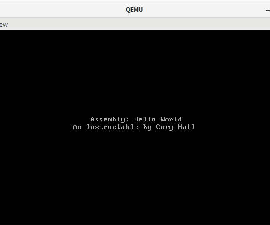 Hello World in X86 NASM Assembly