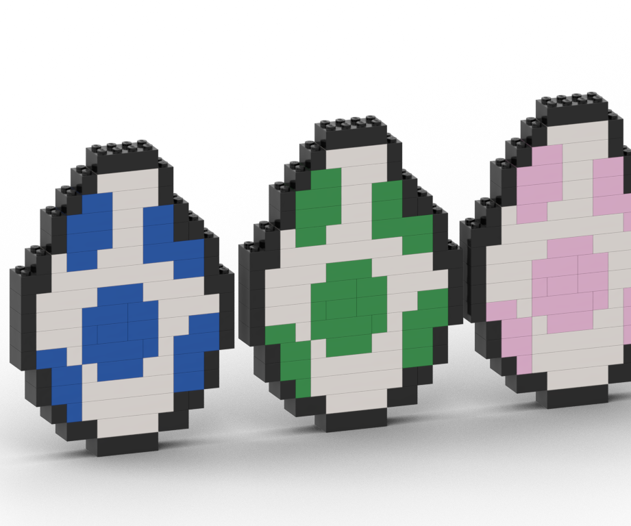 How to Make Yoshi Eggs From Super Mario With Lego Bricks