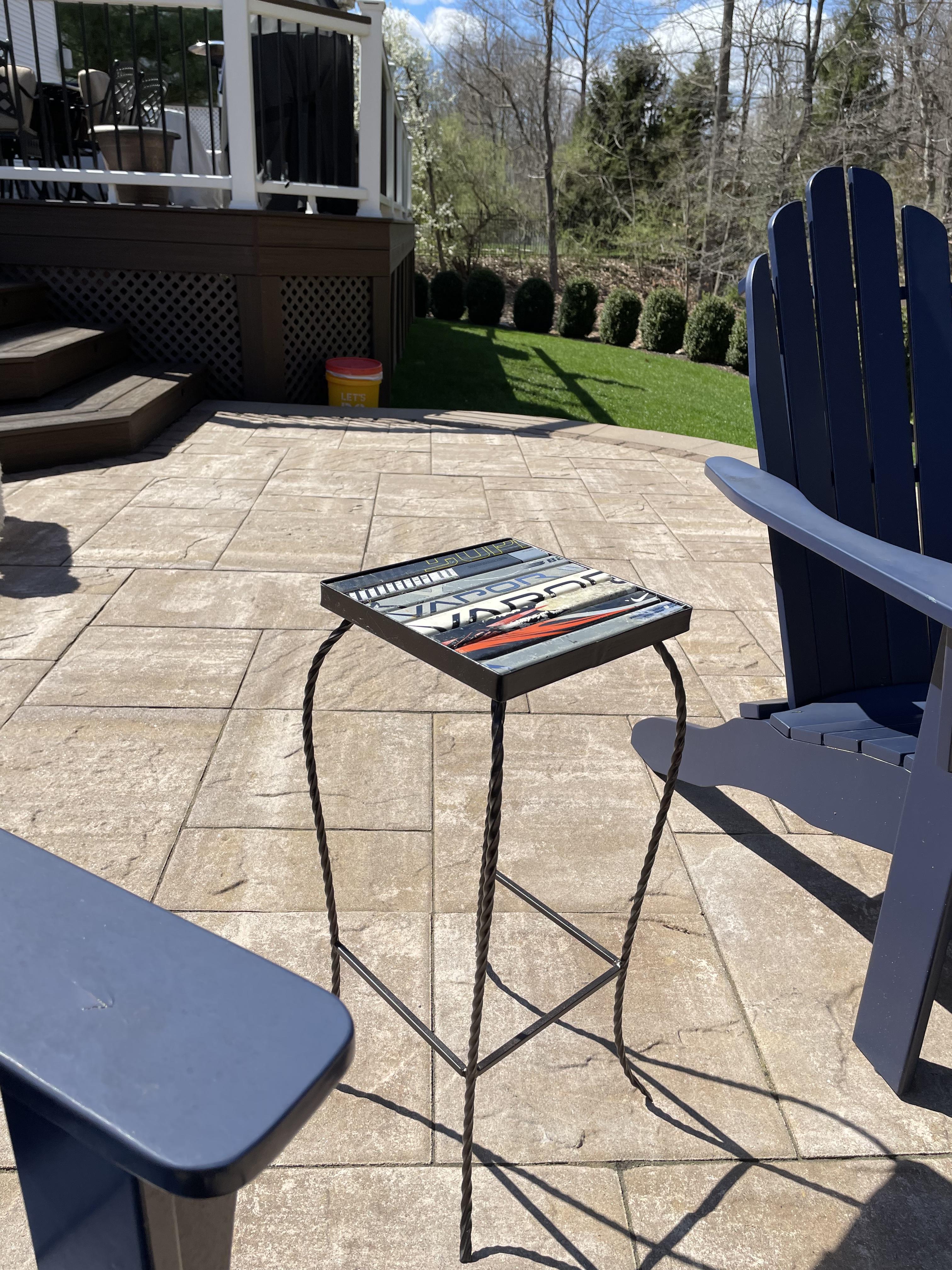 Outdoor Hockey Stick Table