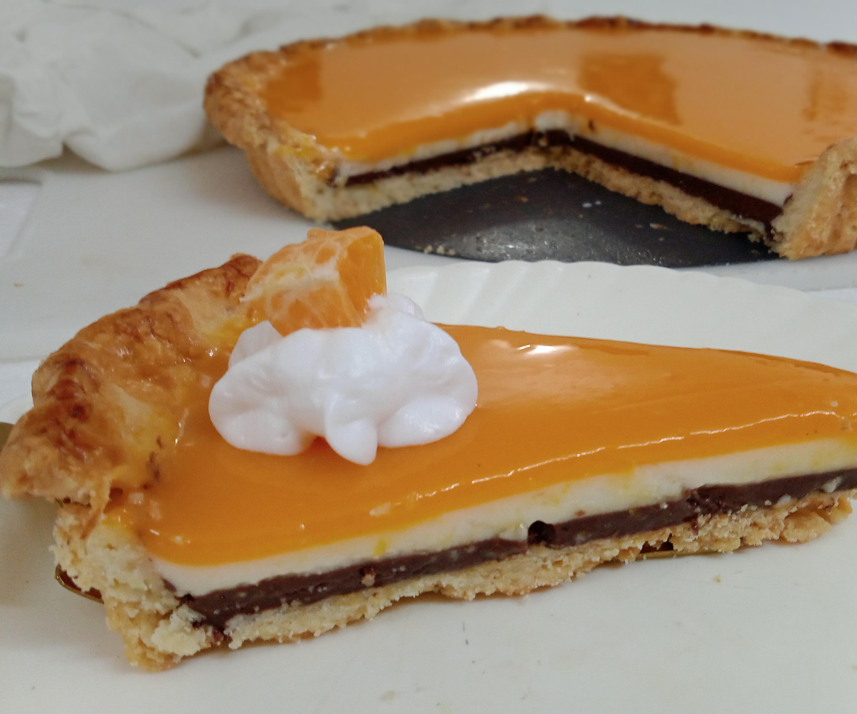  Orange-Chocolate Neapolitan Pie