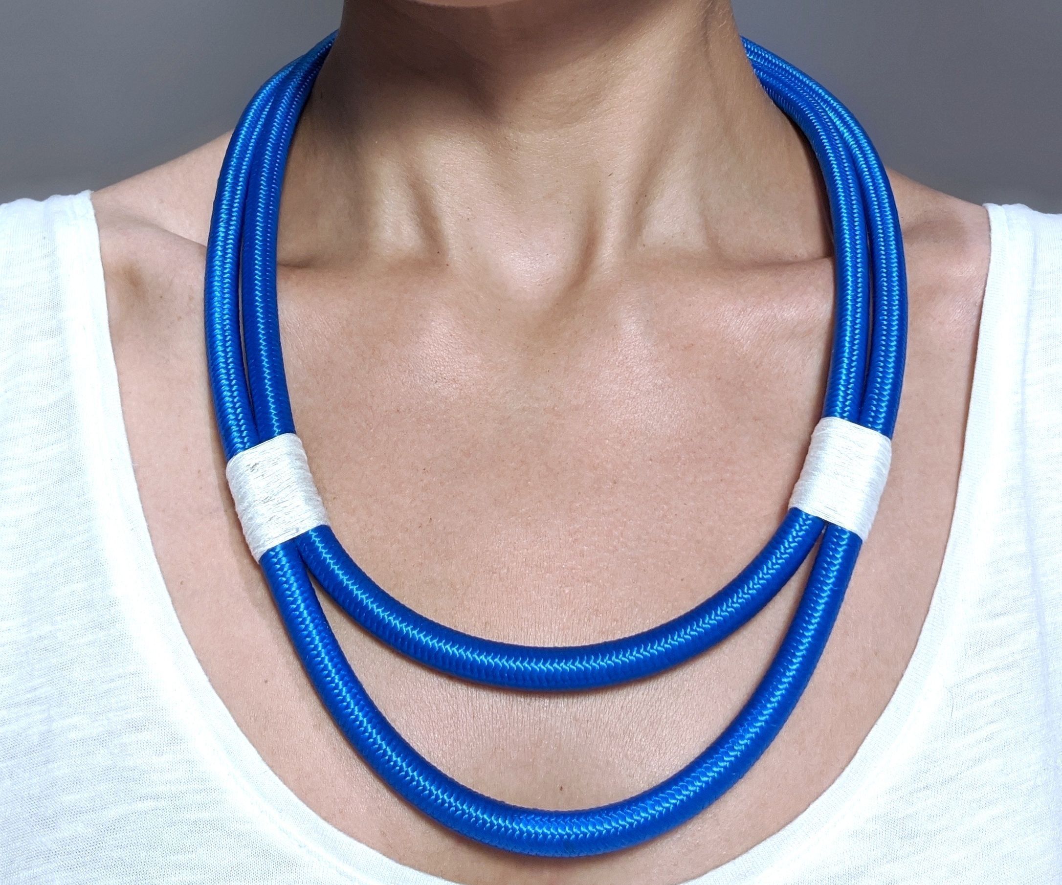 Super Easy Rope'n'Thread Statement Necklace 