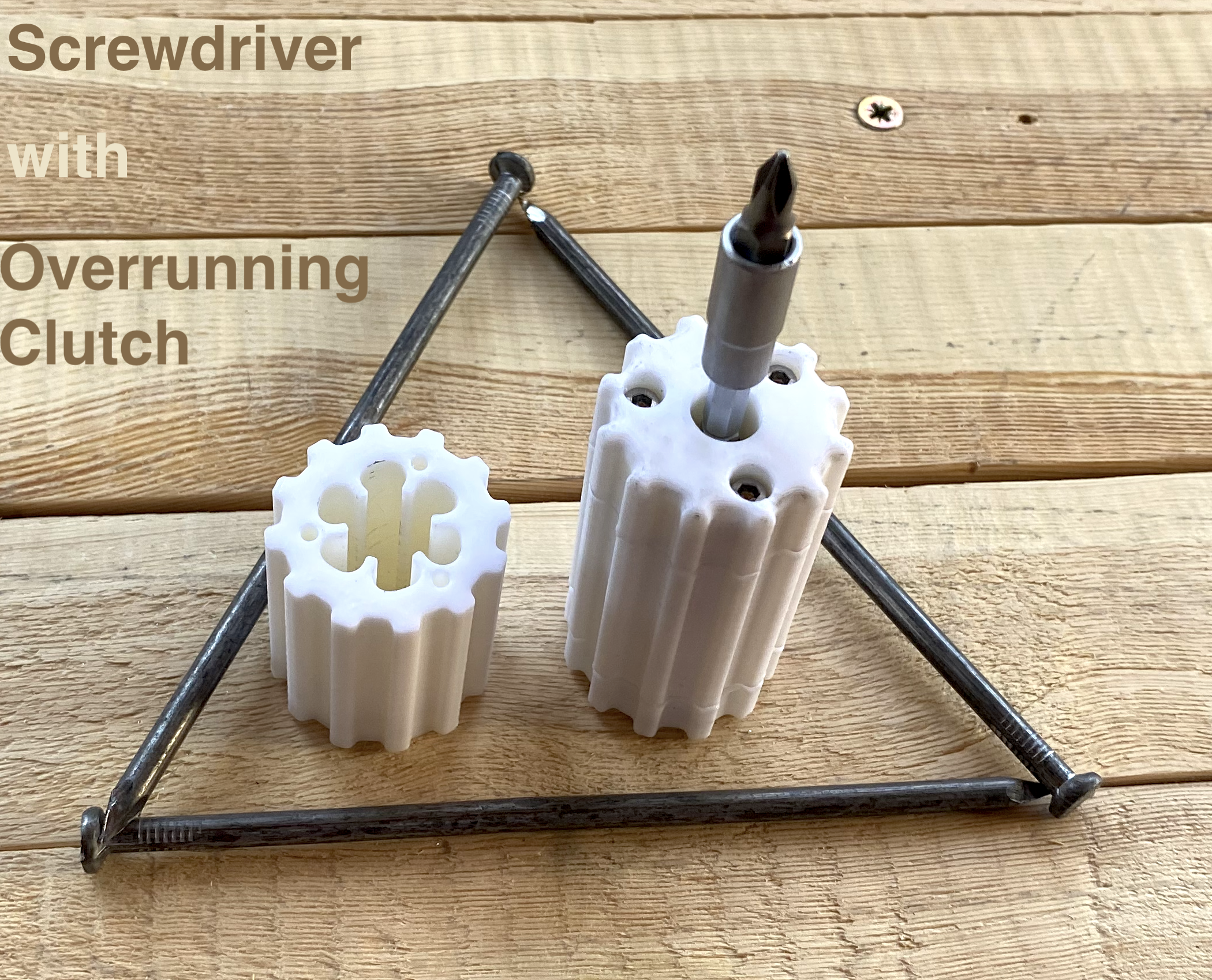 Ratchet Screwdriver Without Ratchet With Overrunning Clutch