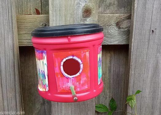 Upcycled Coffee Can Birdhouse