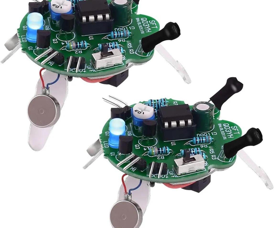 DIY Soldering Photosensitive Mobile Robot Kit
