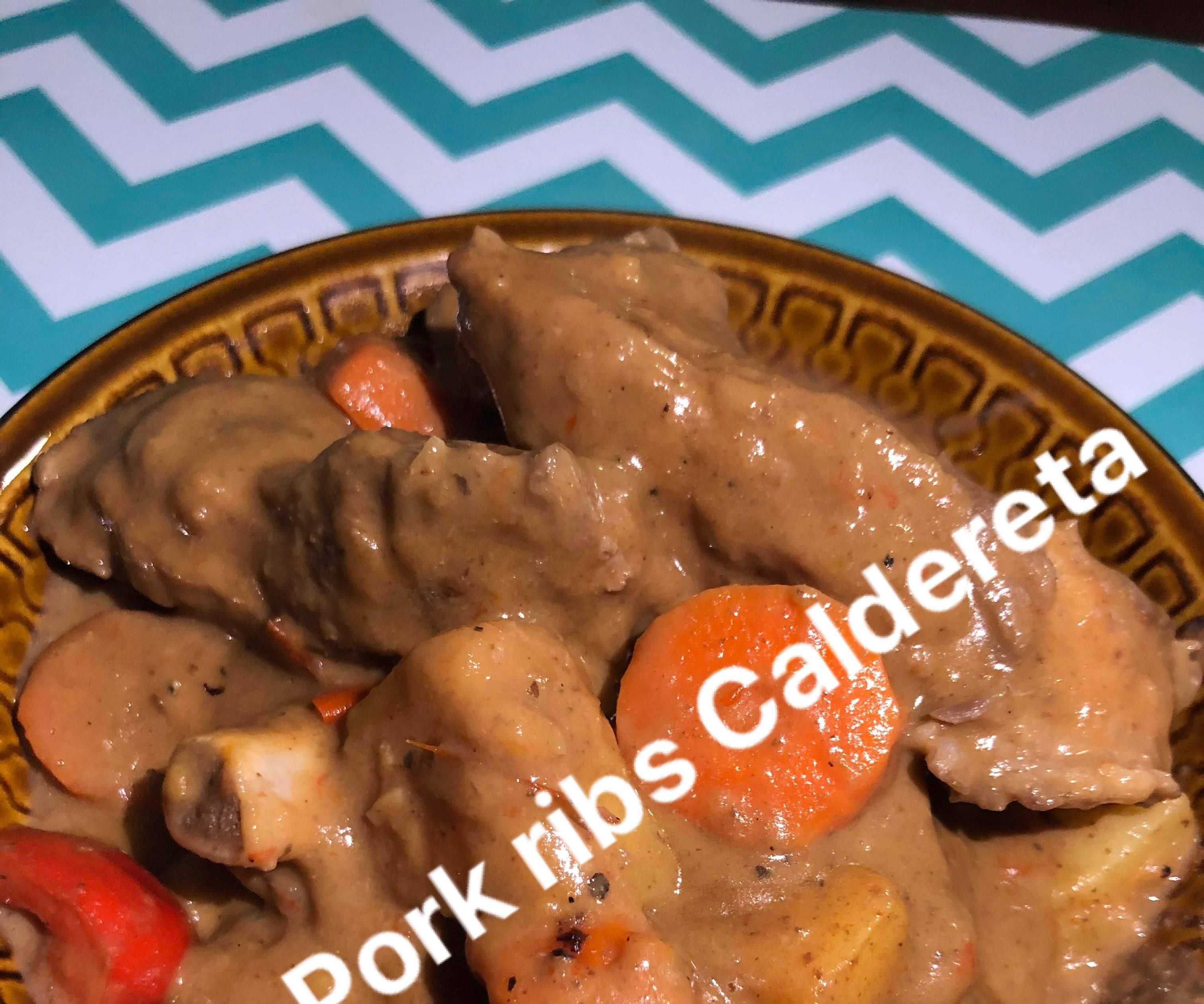 Spicy Pork Ribs Caldereta Recipe
