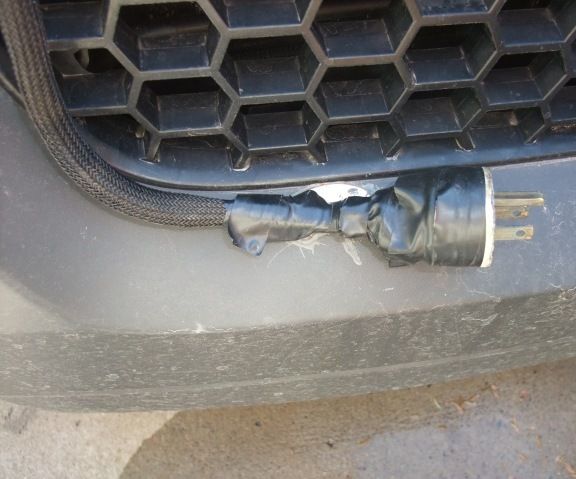 Block Heater Cord Holder