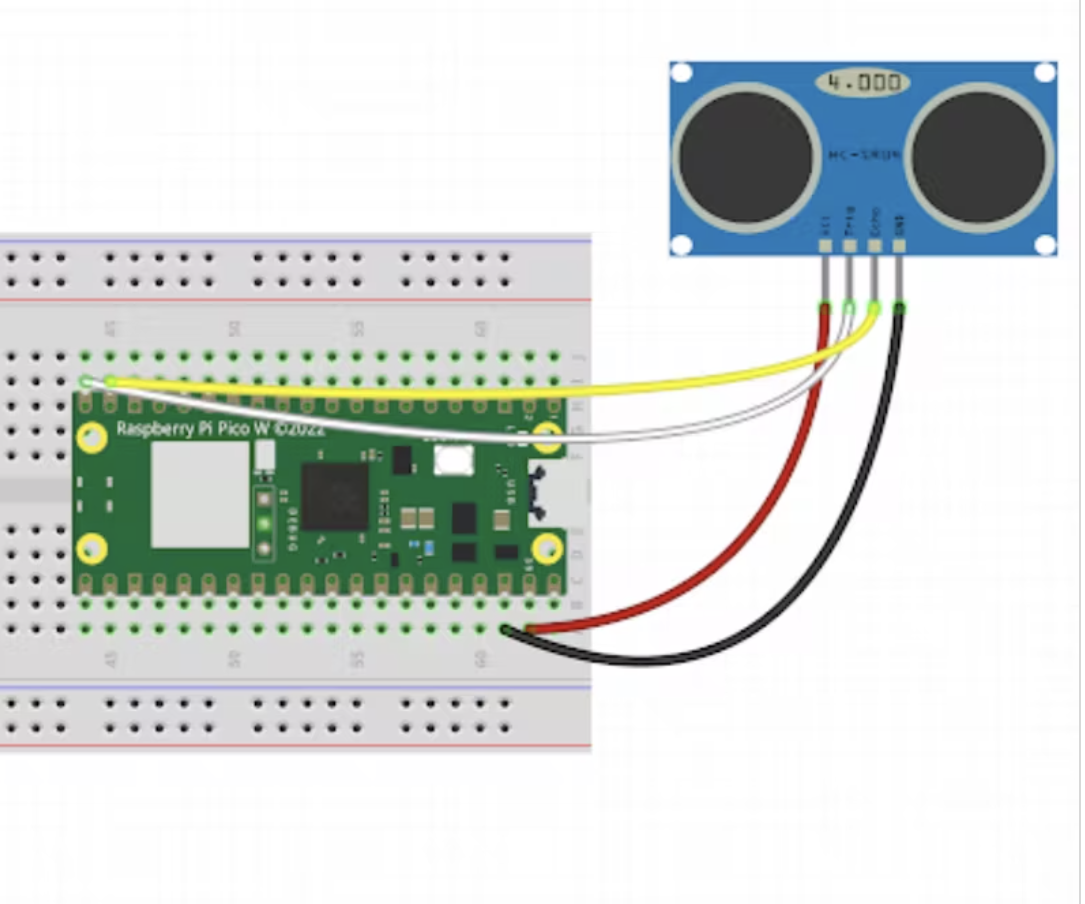 How to Connect HC-SR04 Ultrasonic With Raspberry Pi Pico