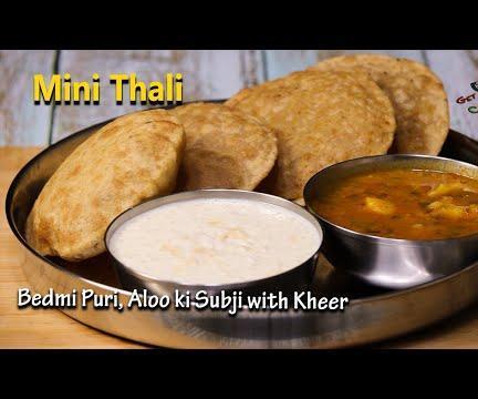 Traditional Thali(Bedmi Poori, Aloo Ki Subzi With Kheer)