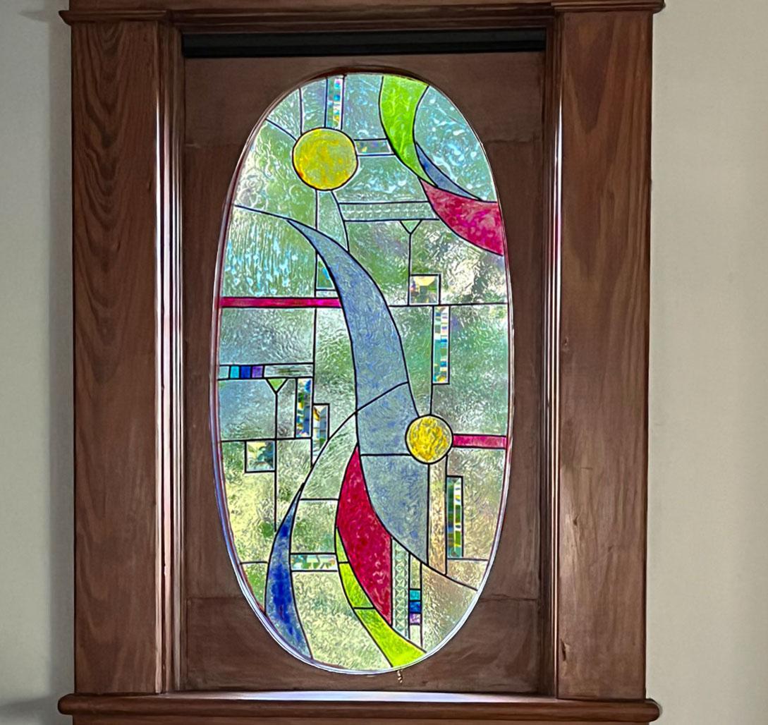 Faux Stained Glass Window