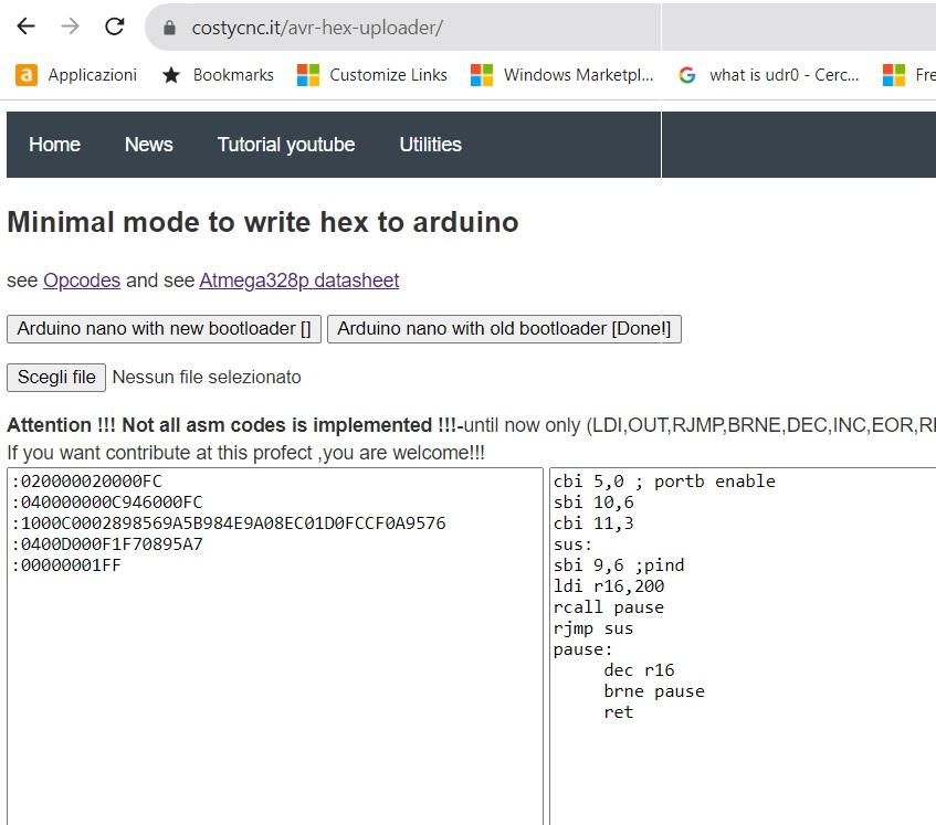 Command Stepper Motor With Arduino Assembler Avr Code